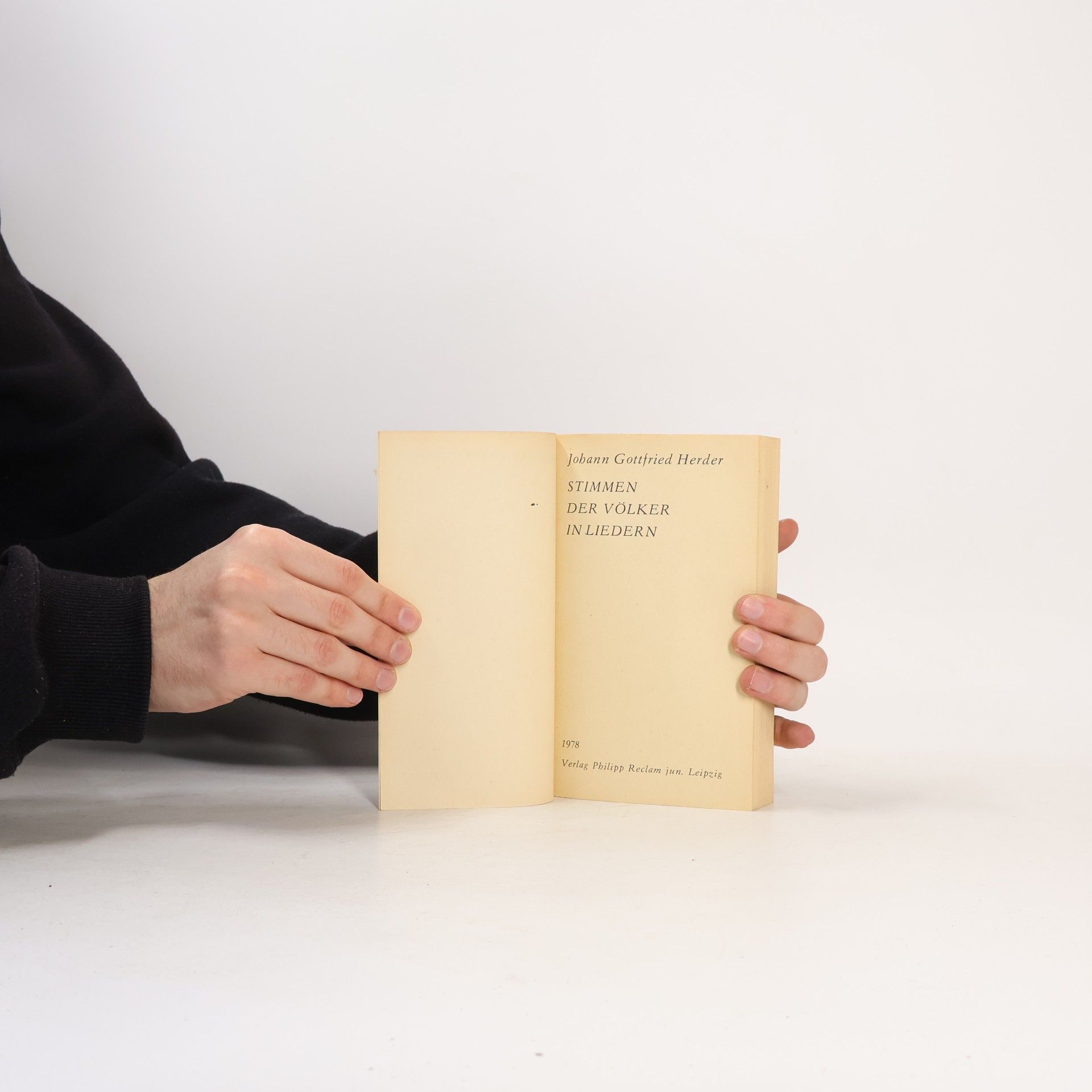 Johann Gottfried Herder Stimmen der Völker in Liedern