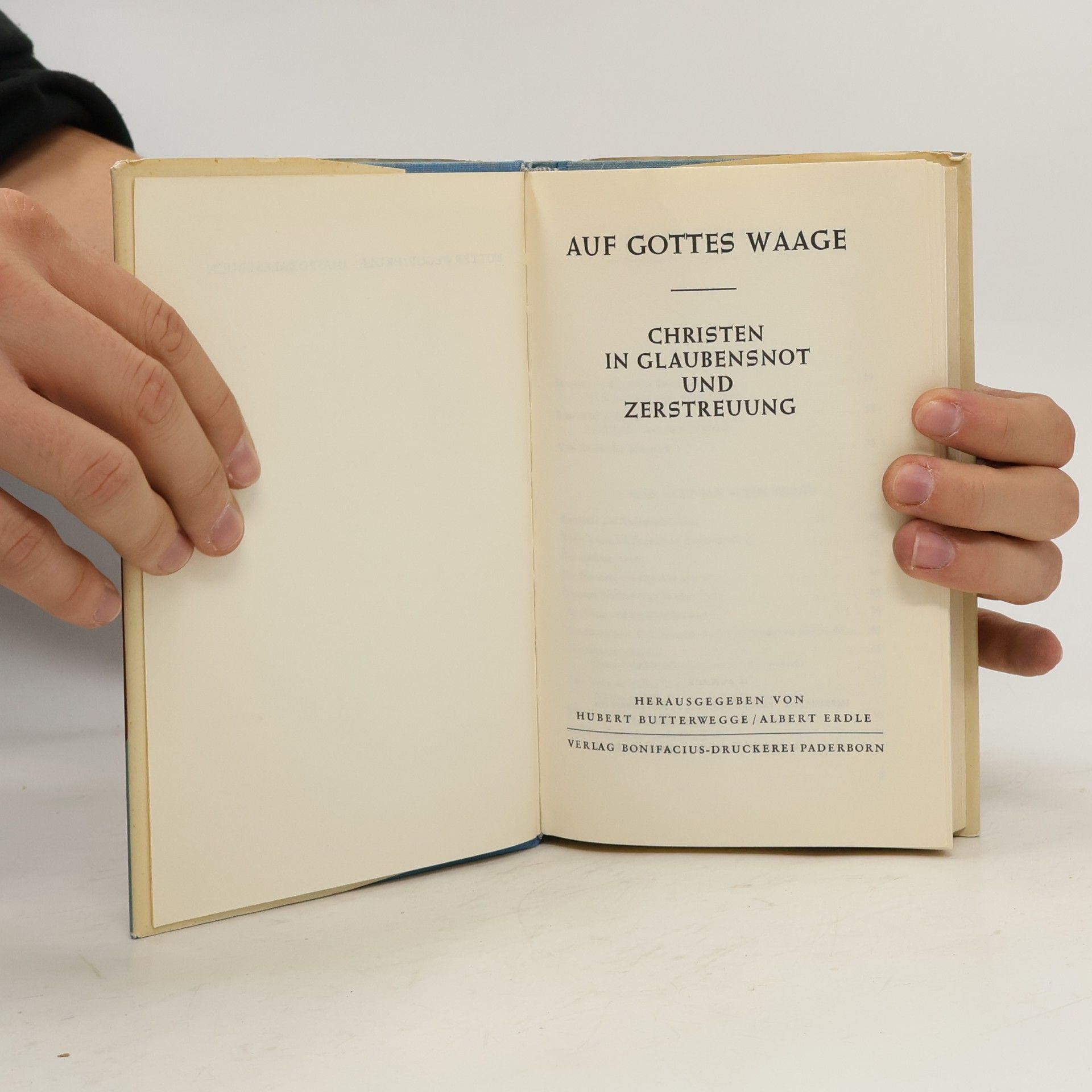 Hubert Butterwegge Auf Gottes Waage