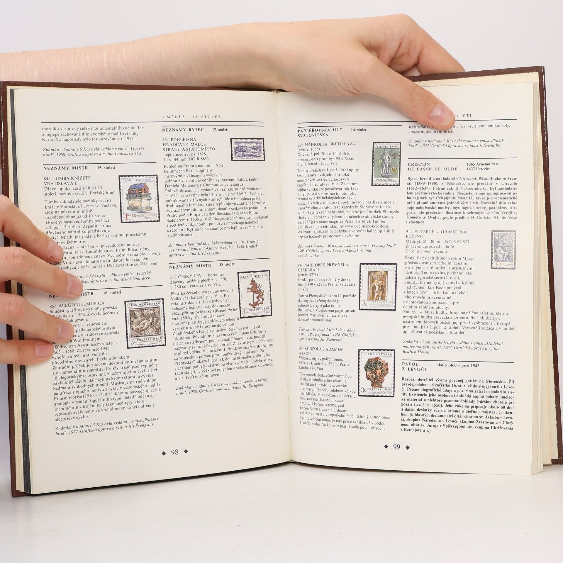 Jiří T. Kotalík Umění na známkách. Katalog výstavy Praga 1988
