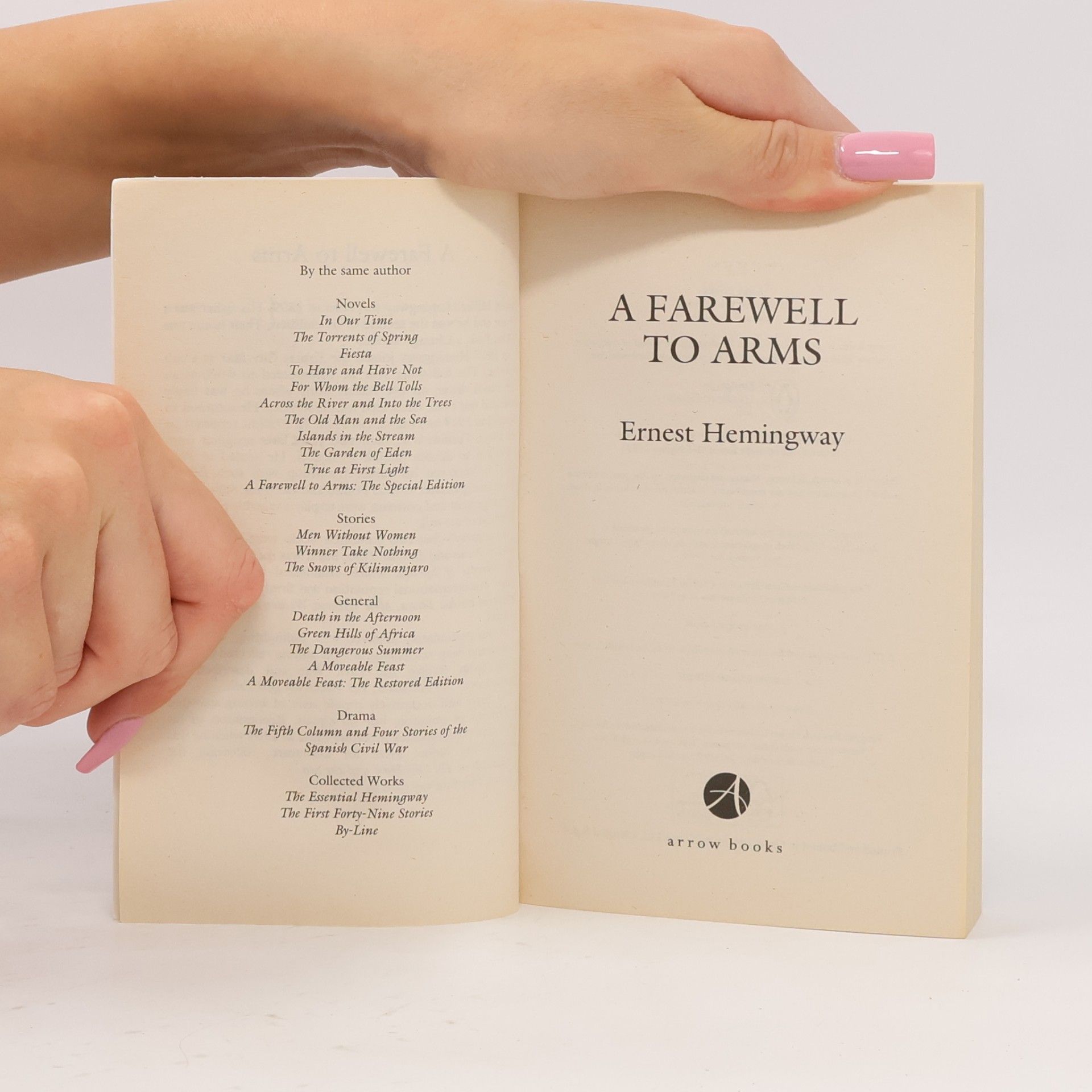 Ernest Hemingway A Farewell to Arms