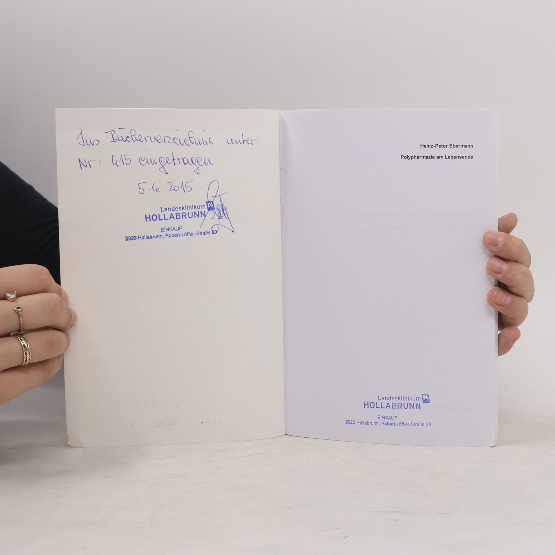 Heinz-Peter Ebermann Polypharmazie am Lebensende