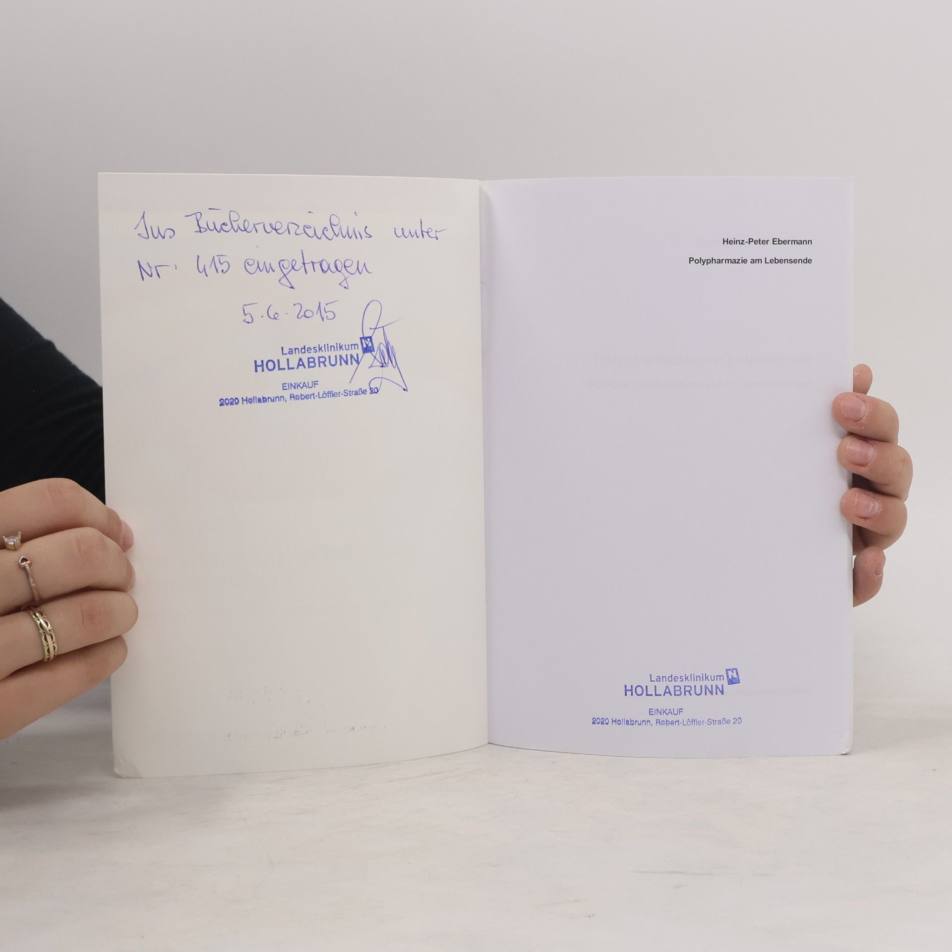 Heinz-Peter Ebermann Polypharmazie am Lebensende
