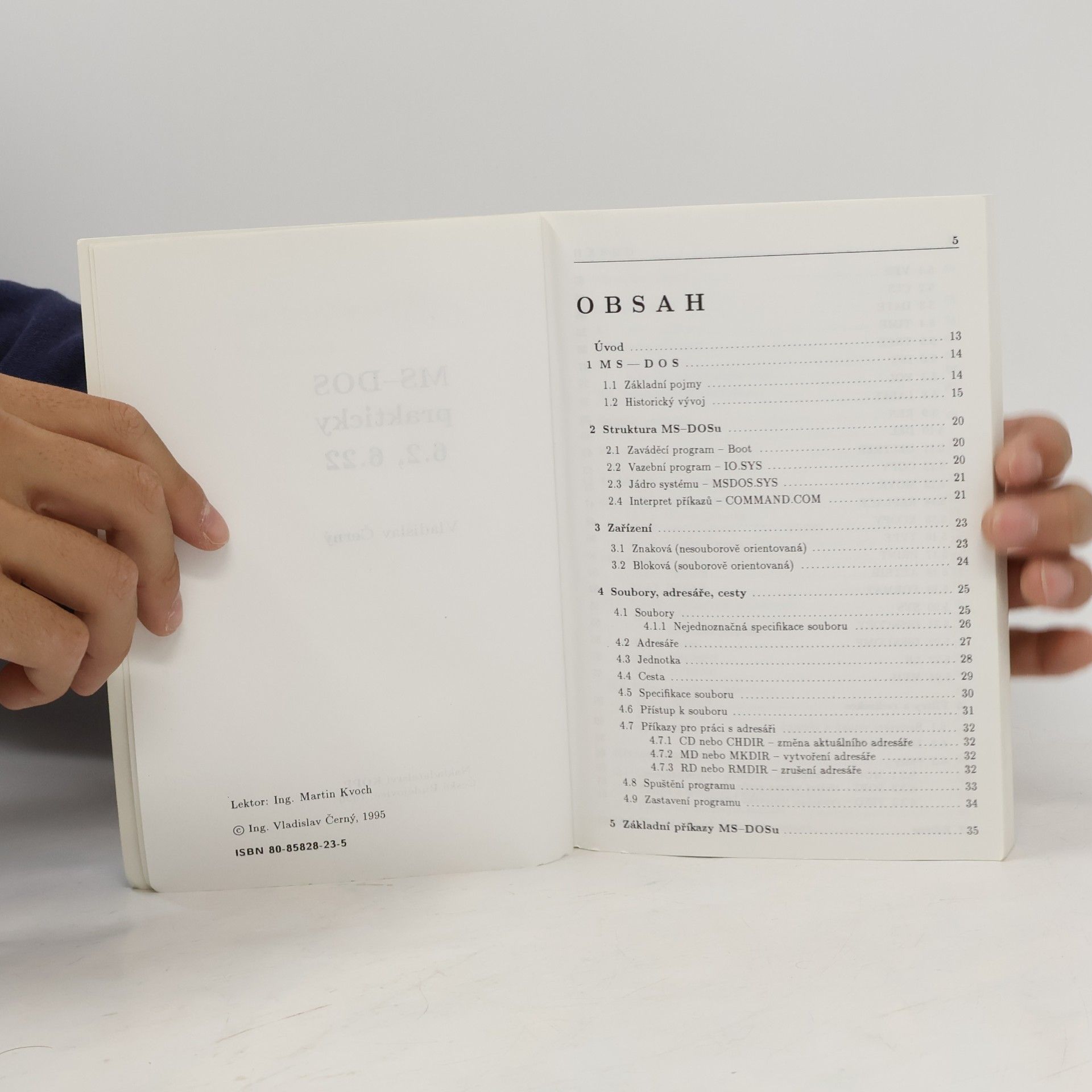 Vladislav Černý MS-DOS prakticky 6.2, 6.22
