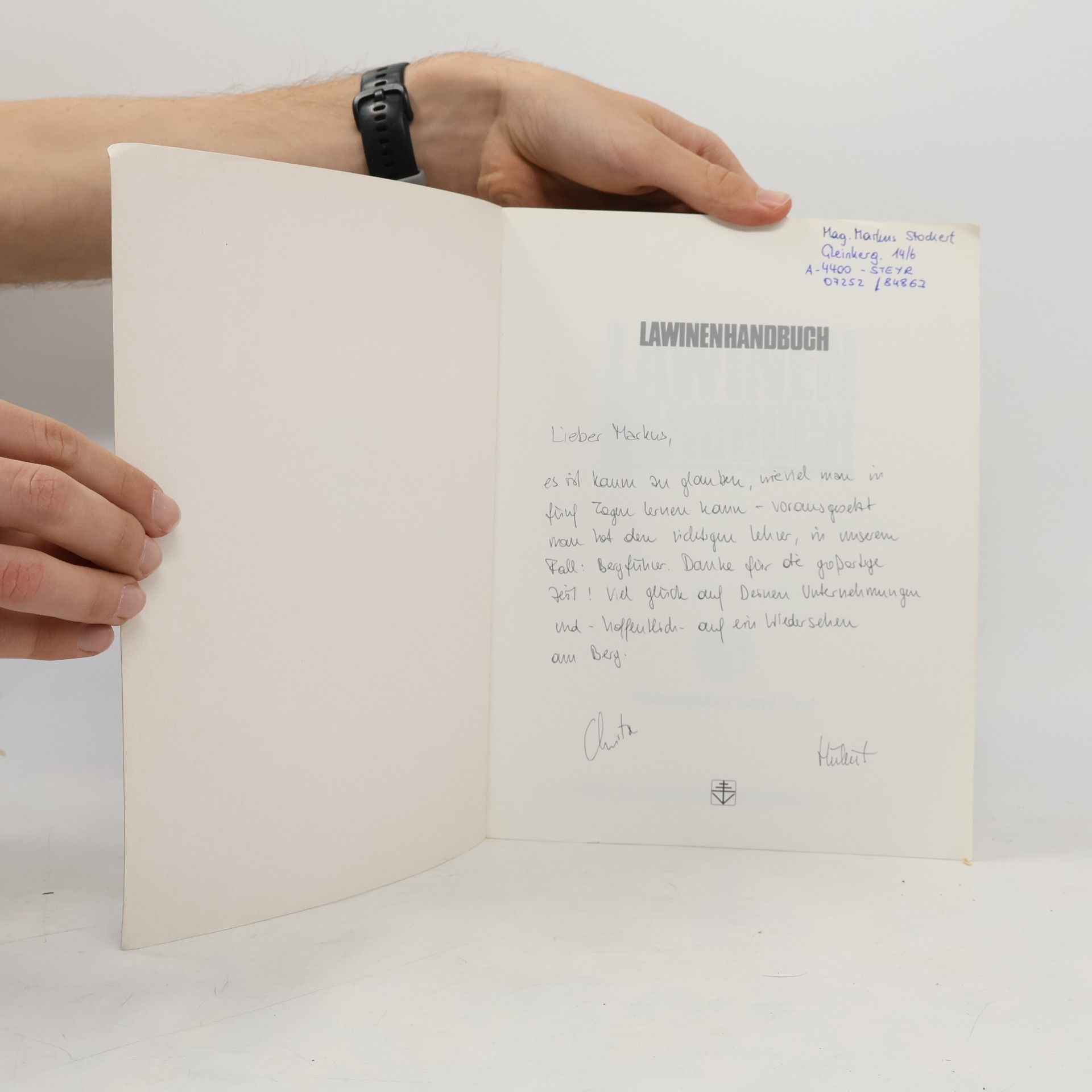 Karl Gabl Lawinenhandbuch