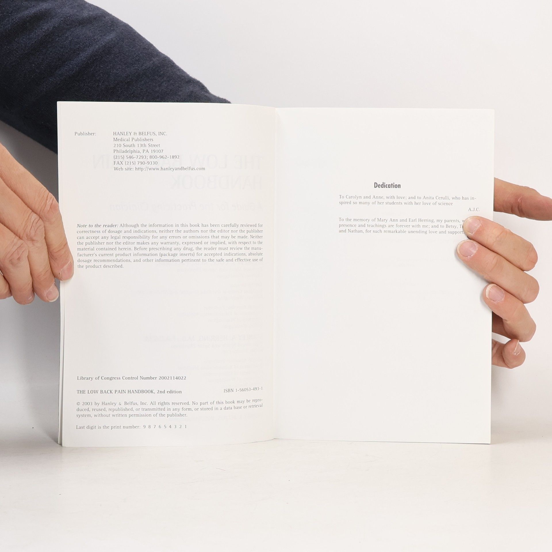 Andrew J. Cole Low Back Pain Handbook - Second Edition
