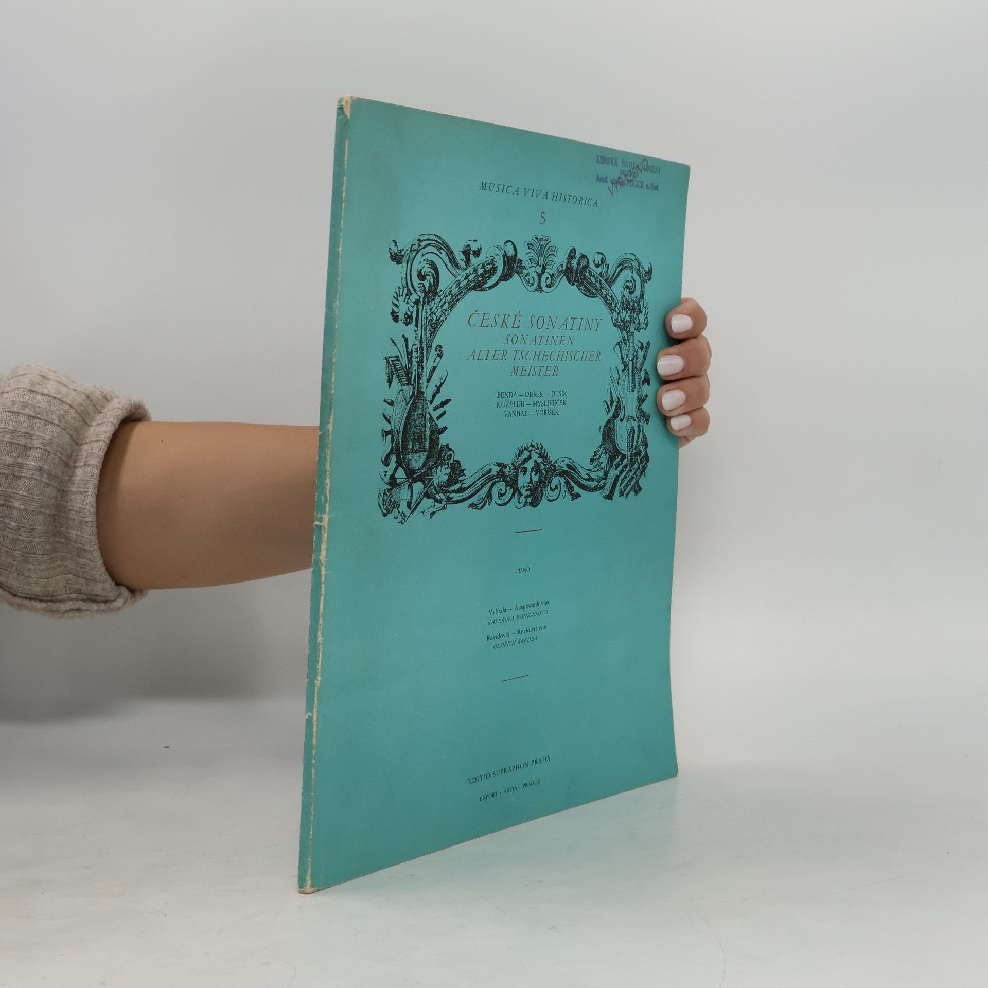 Auteurscollectief Musica viva historica 5. České sonatiny. Sonatinen alter tschechischer Meister