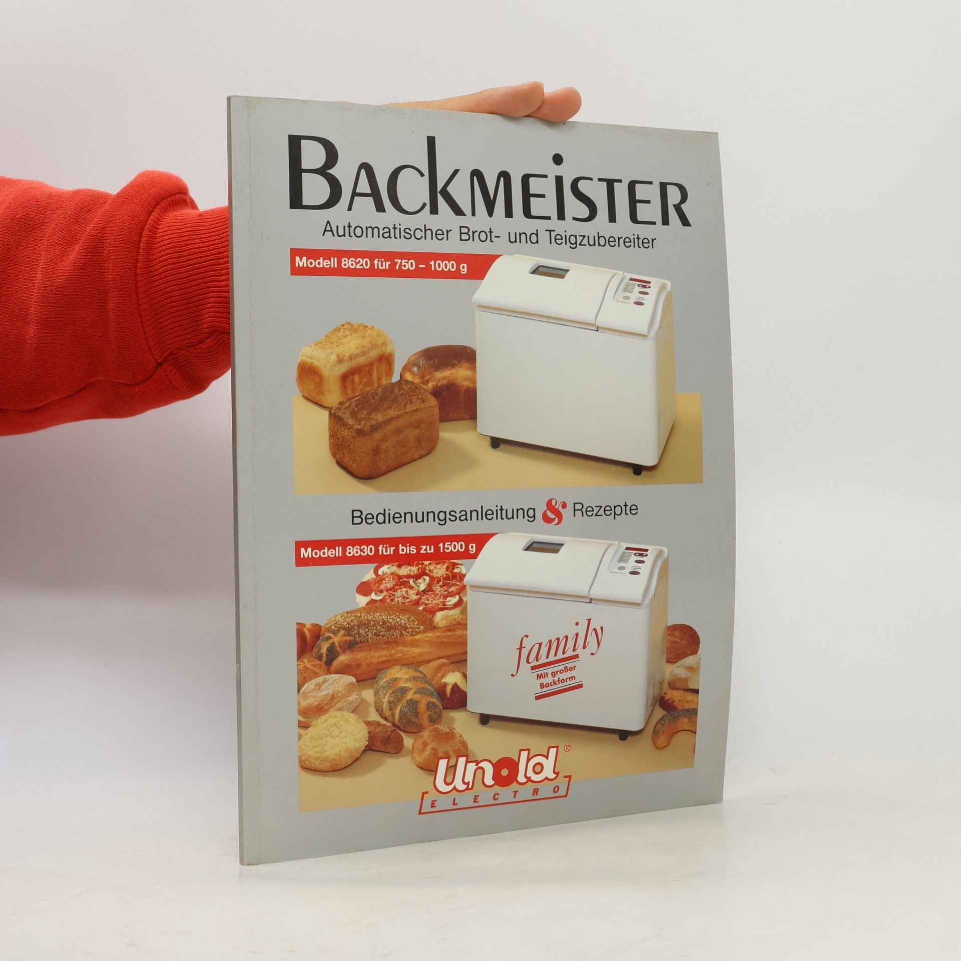 Backmeister. Automatischer Brot- und Teigzubereiter