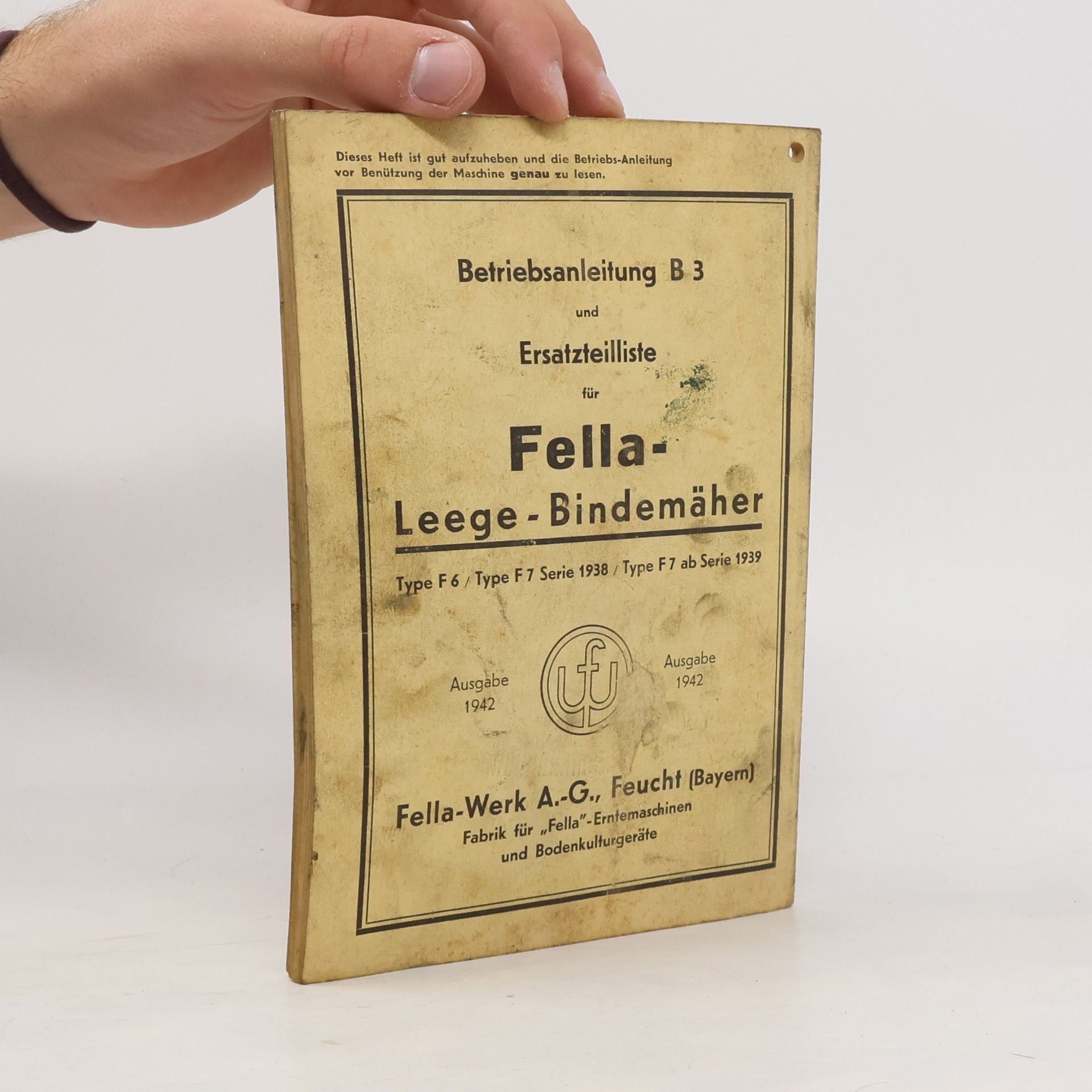 Fella-Werk A.-G. Fella-Leege-Bindemäher