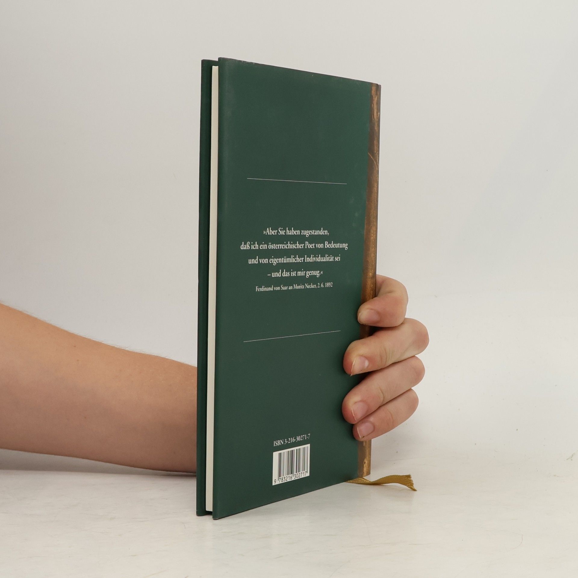 Ferdinand von Saar Wiener Elegien: Hrsg. u. m. e. Nachwort v. Karl Wagner