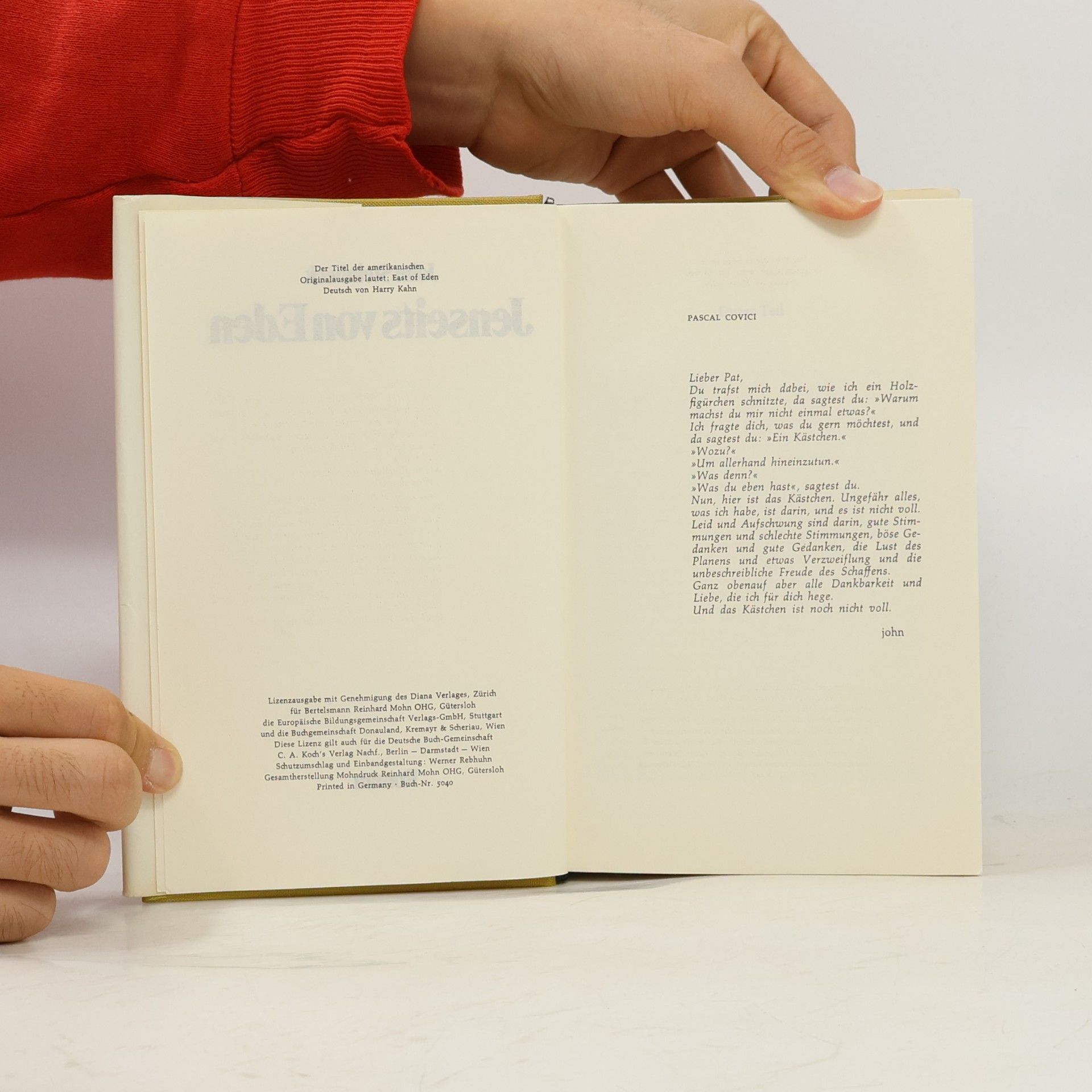 John Steinbeck Jenseits von Eden