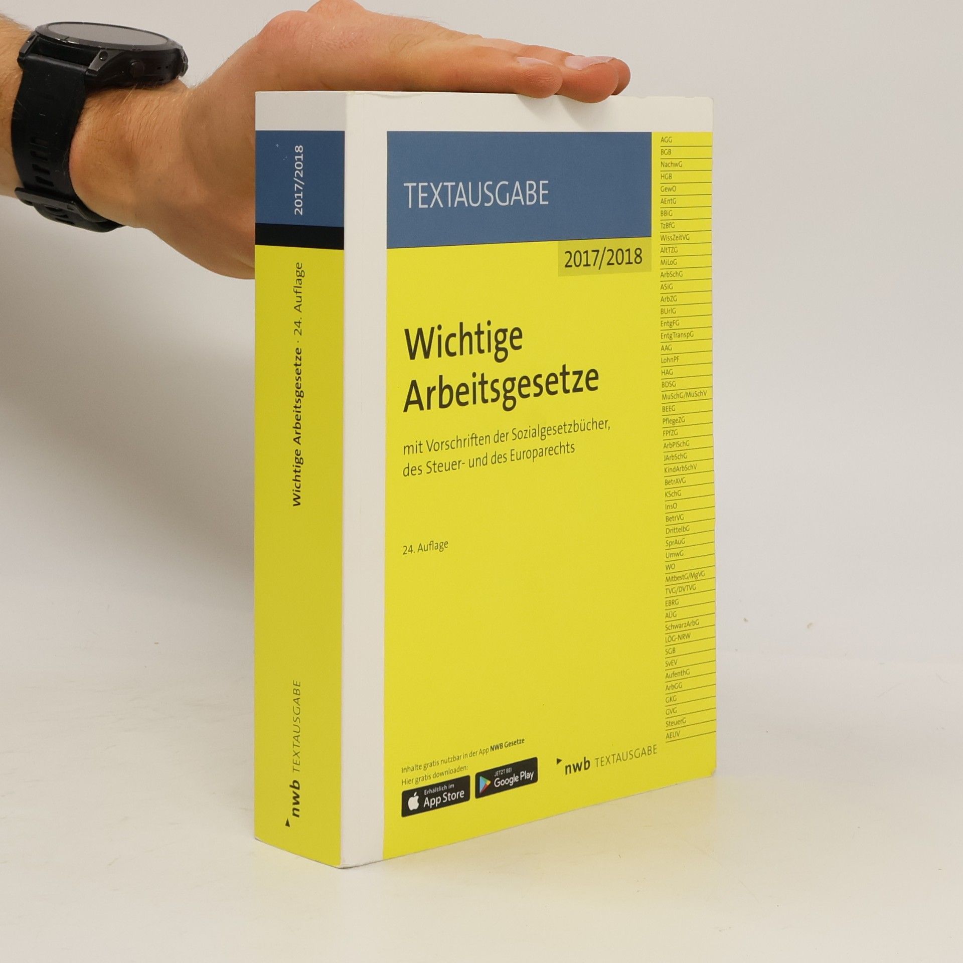 NWB Redaktion Wichtige Arbeitsgesetze