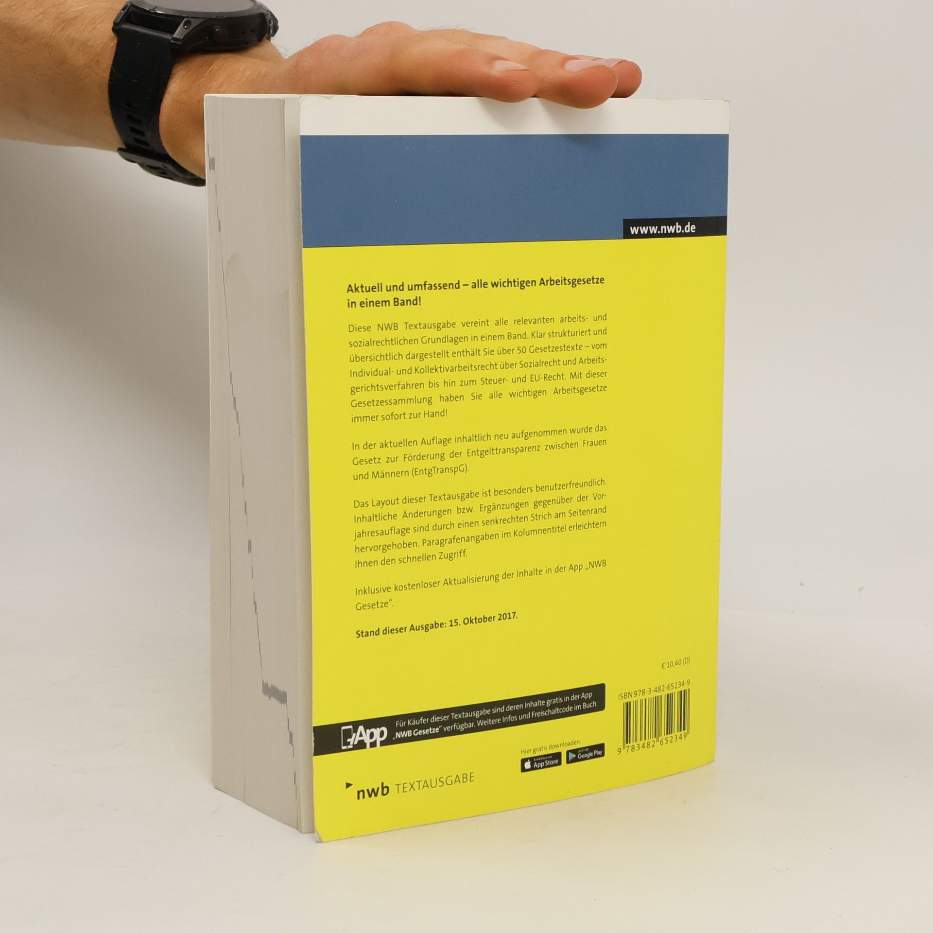 NWB Redaktion Wichtige Arbeitsgesetze