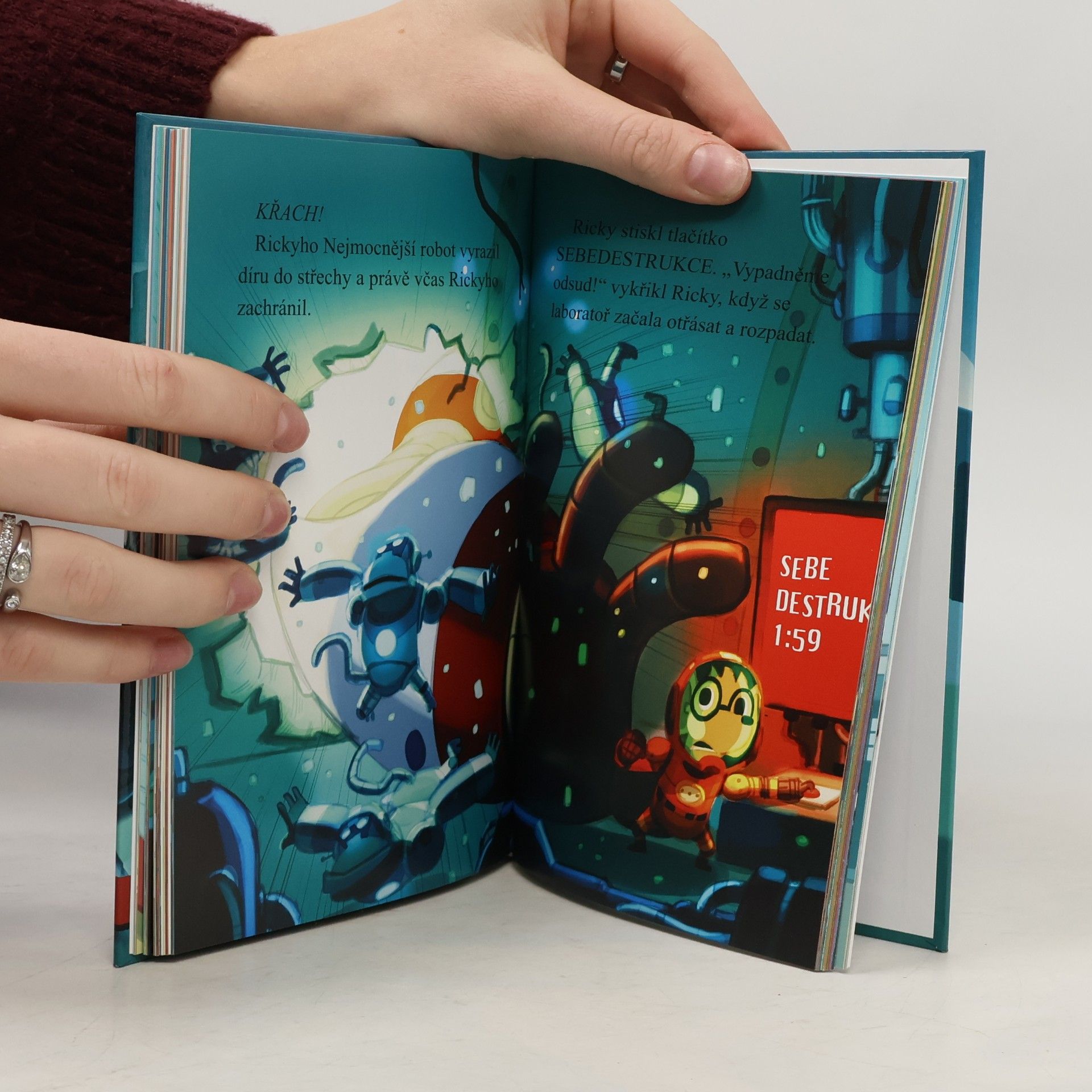 Dav Pilkey Nejmocnější robot Rickyho Ricotty vs. mechanické opice z Marsu
