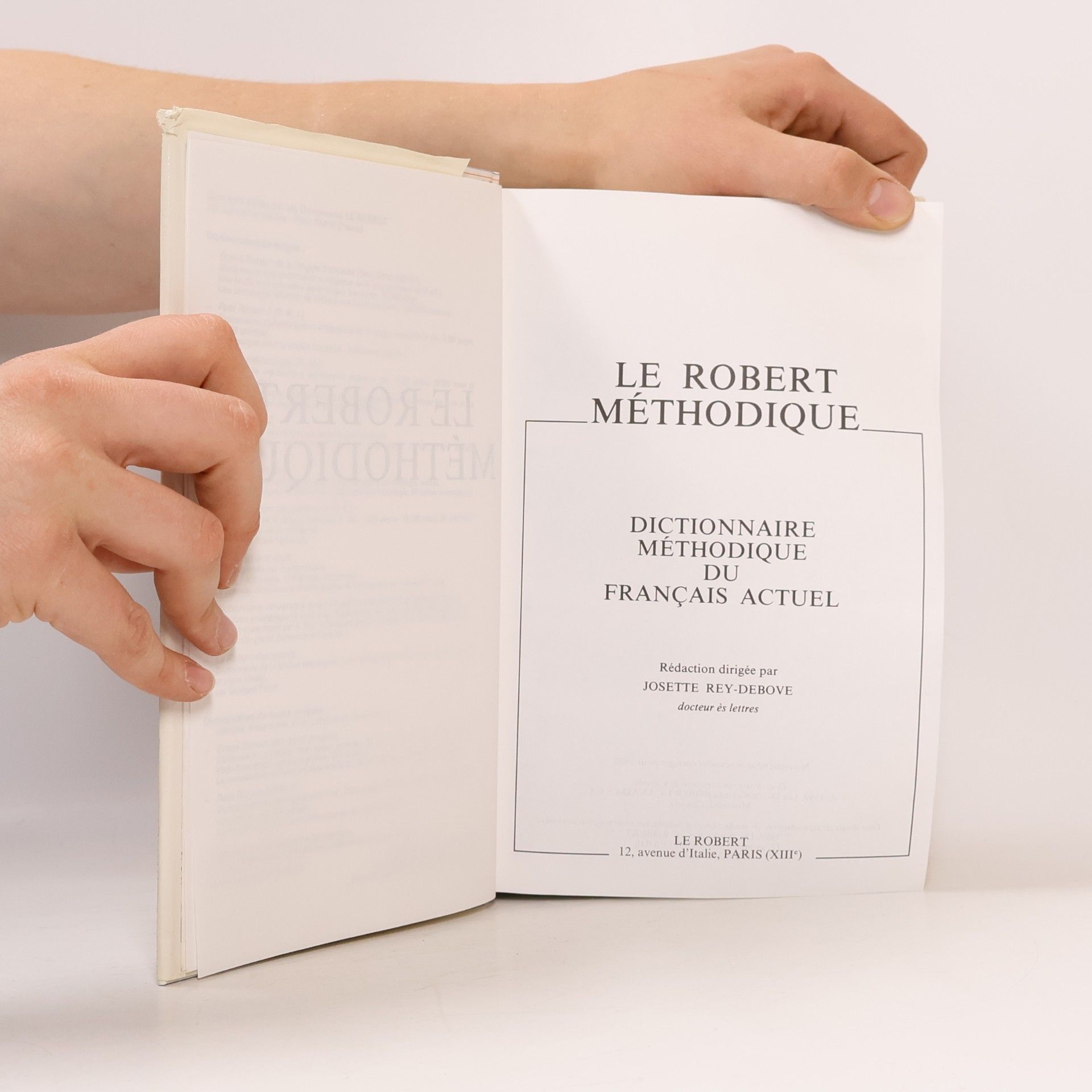 Josette Rey-Debove Robert Méthodique