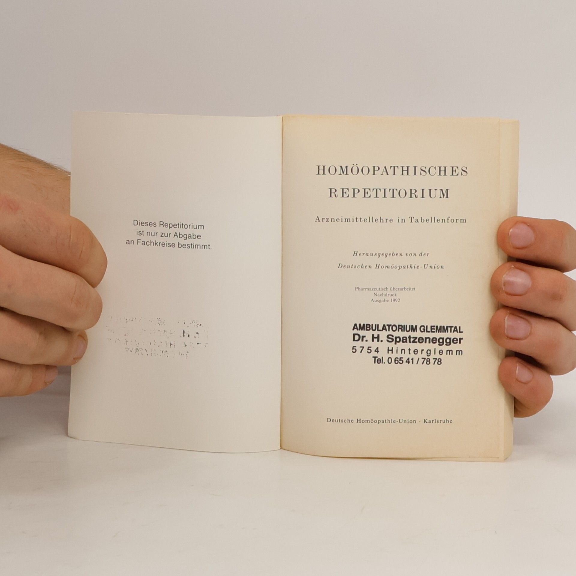 Autorenkollektiv Homöopathisches Repetitorium