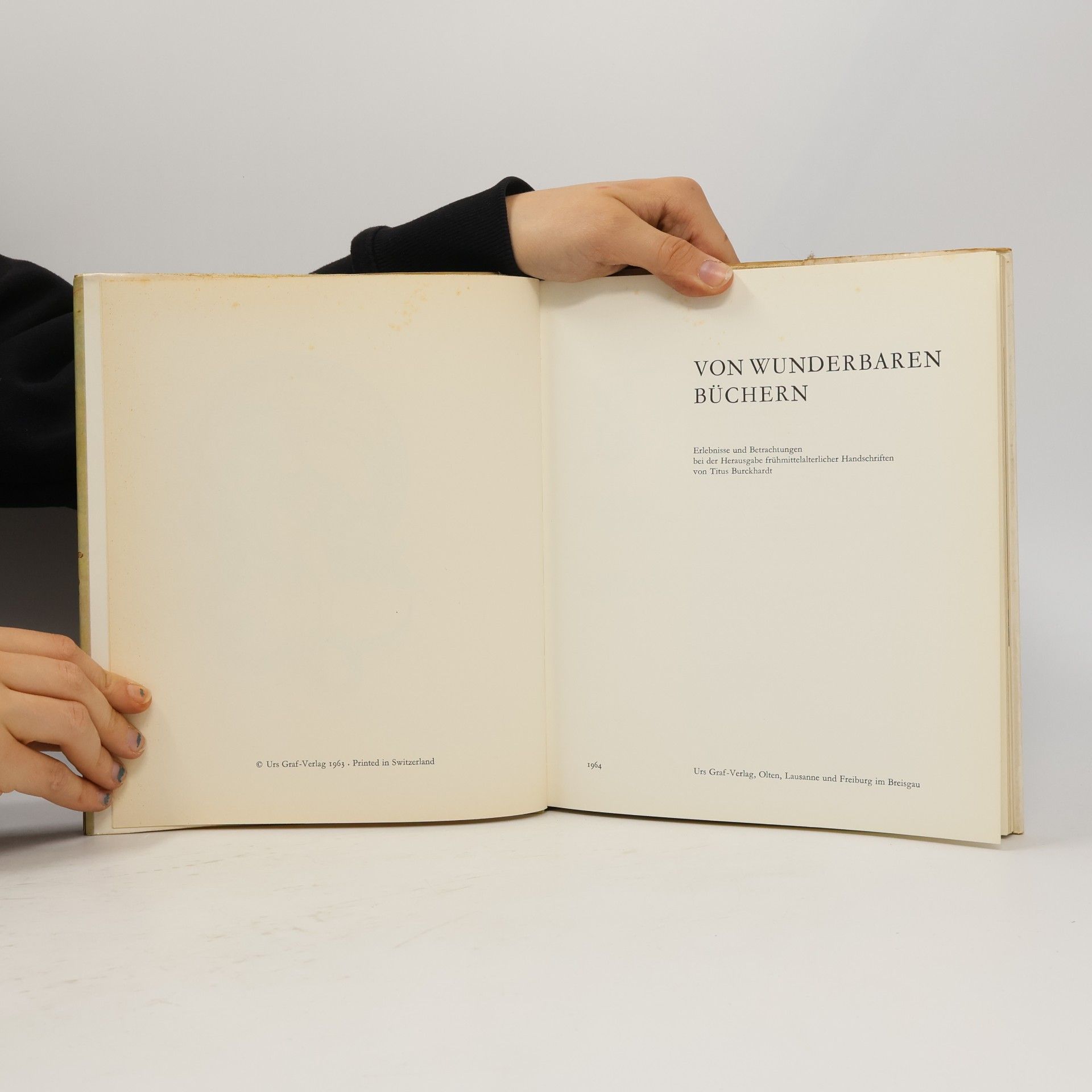 Titus Burckhardt Von wunderbaren Büchern