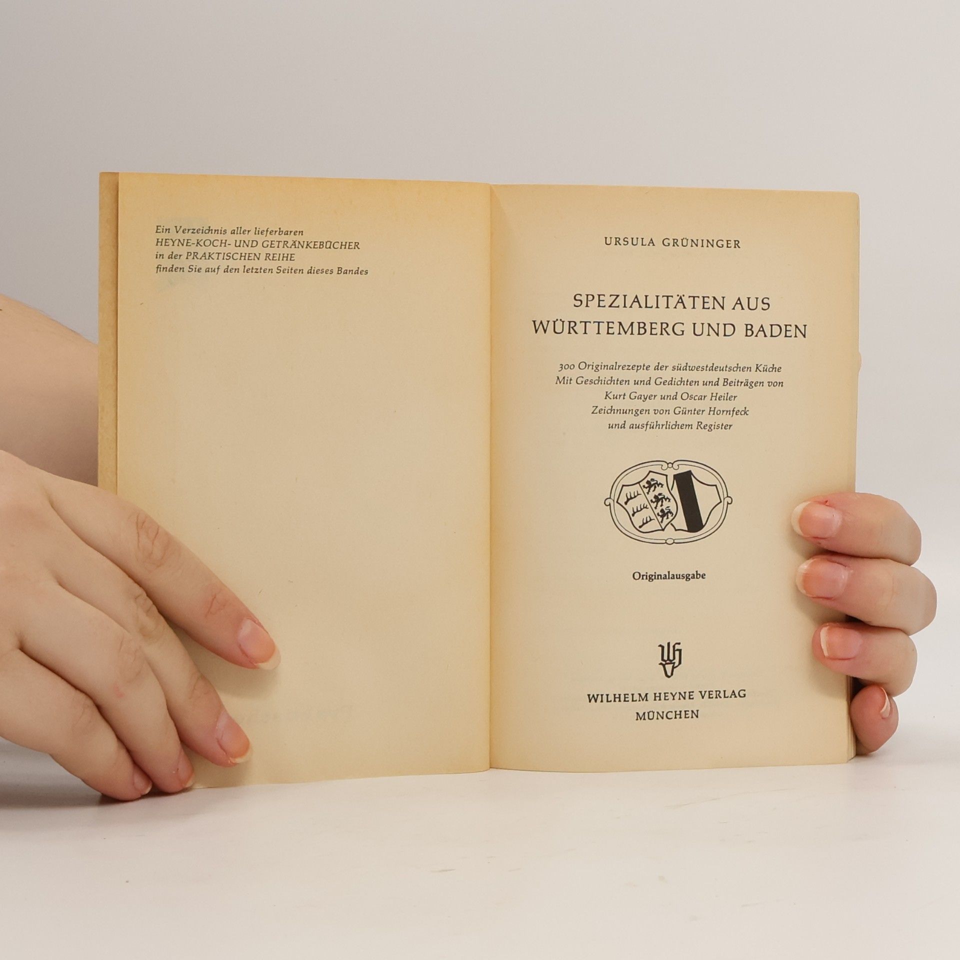 Ursula Grüninger Spezialitäten aus Württemberg und Baden