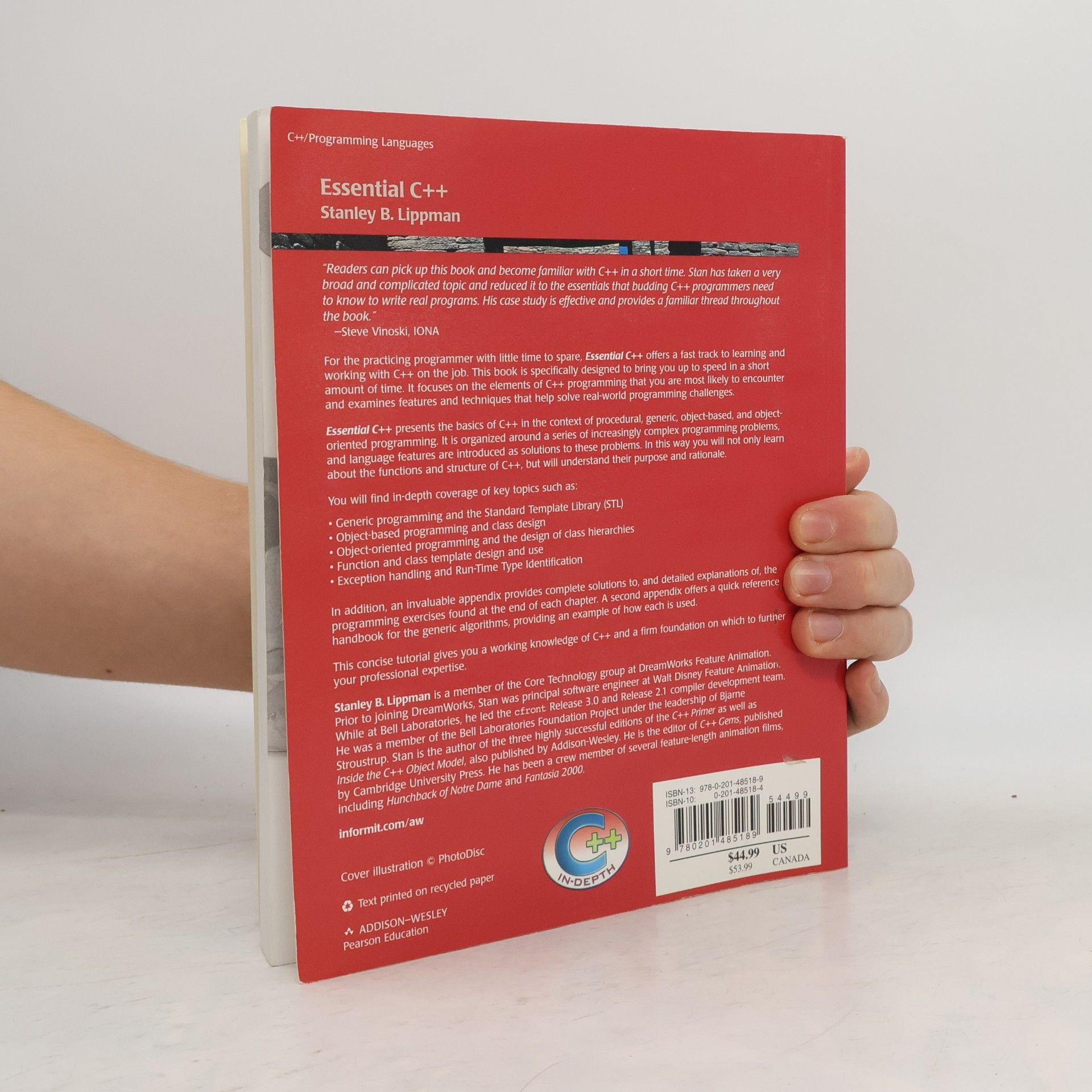Stanley B. Lippman C++ In-Depth Series: Essential C++