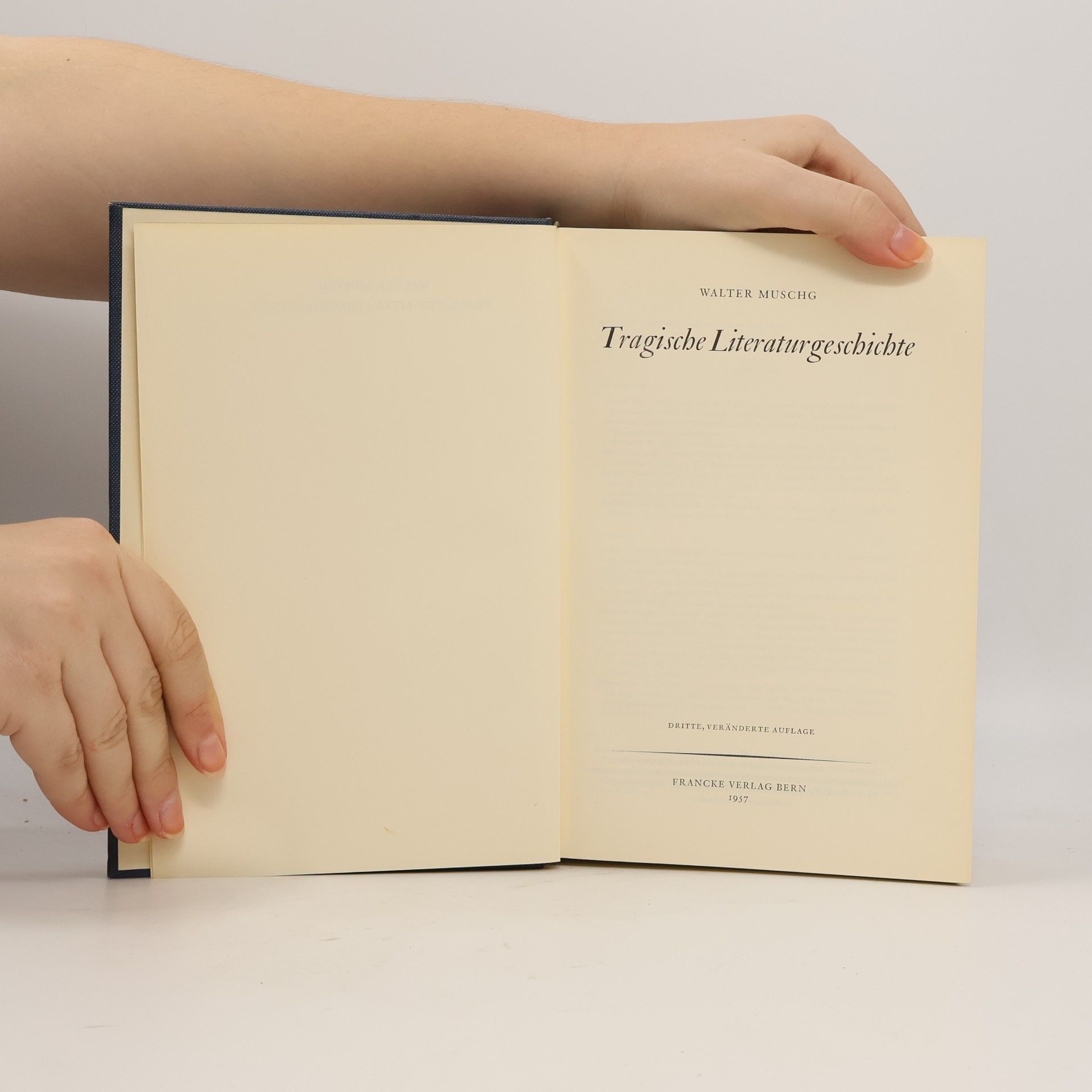 Walter Muschg Tragische Literaturgeschichte