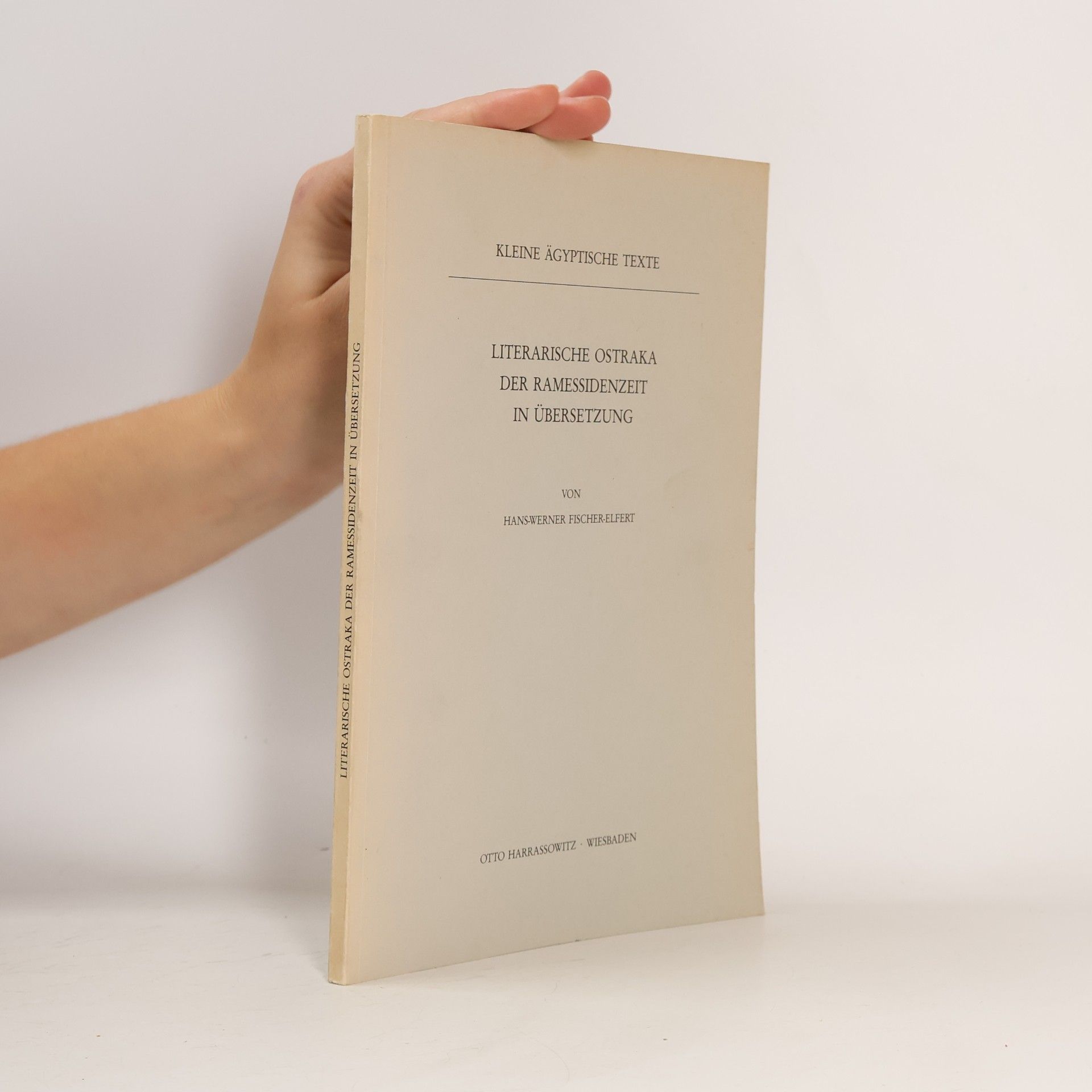 Hans-Werner Fischer-Elfert Kleine ägyptische Texte - 9: Literarische Ostraka der Ramessidenzeit in Übersetzung
