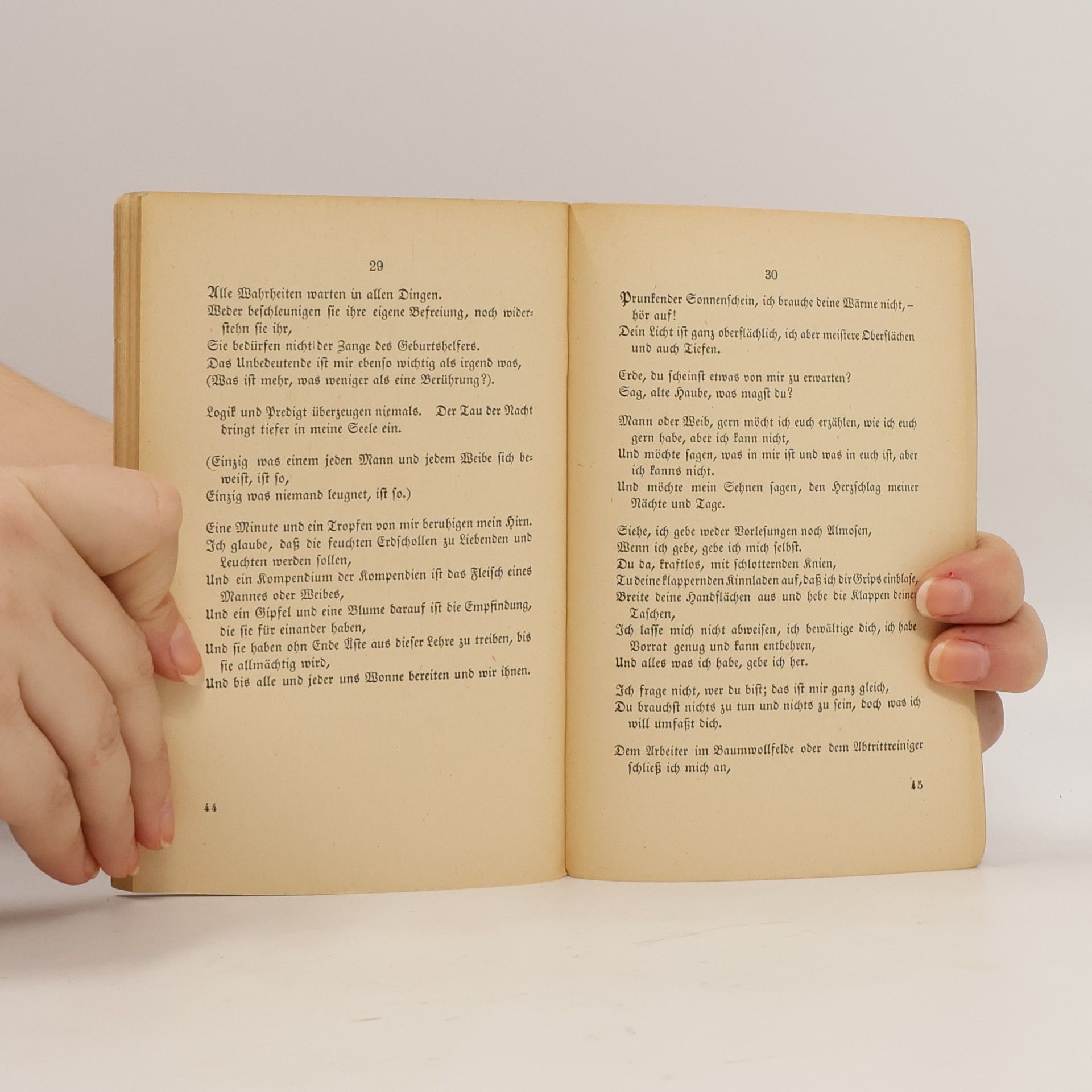 Walt Whitman Hymnen für die Erde. Nr.123