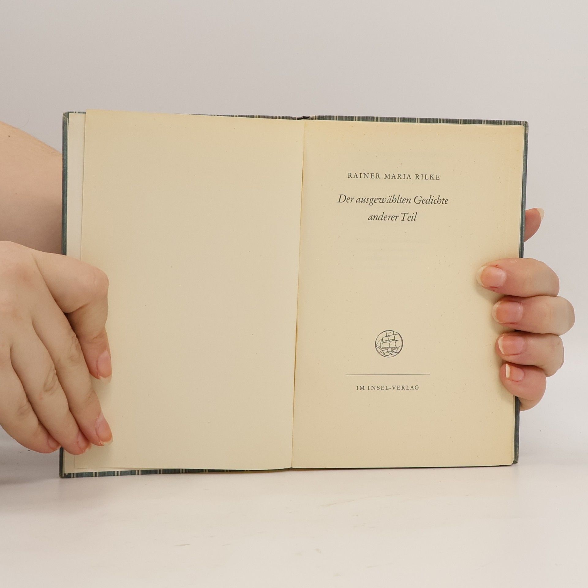 Rainer Maria Rilke Der ausgewählten Gedichte anderer Teil