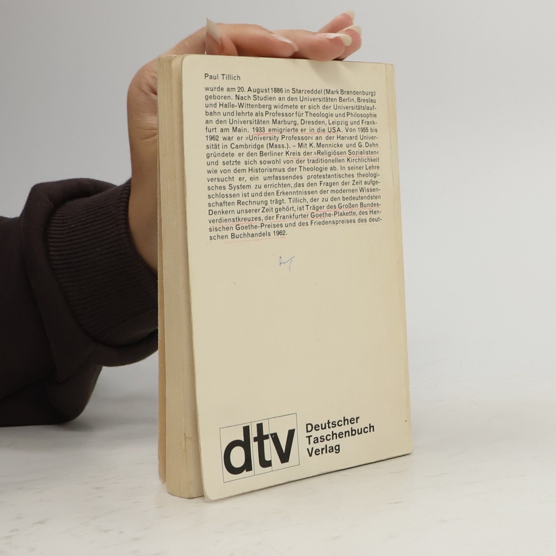 Paul Tillich Die neue Wirklichkeit