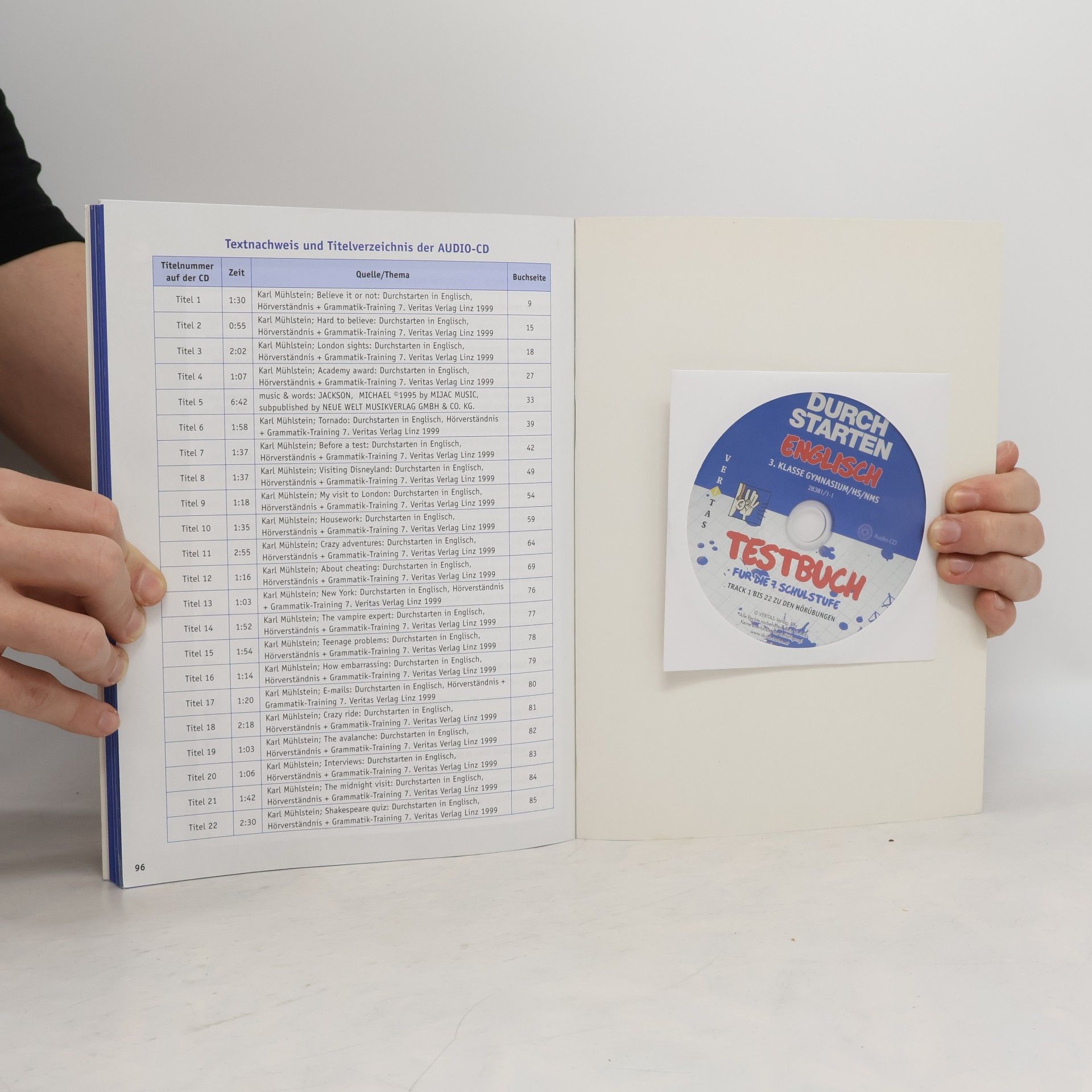 Sonja Häusler Testbuch für die 7. Schulstufe, m. Audio-CD