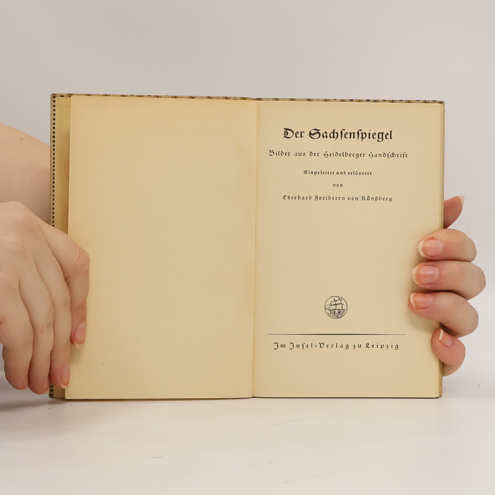 Eberhard Sreiberrn von Rünßberg Der Sachsenspiegel Bilder aus der Heidelberger Handschrift