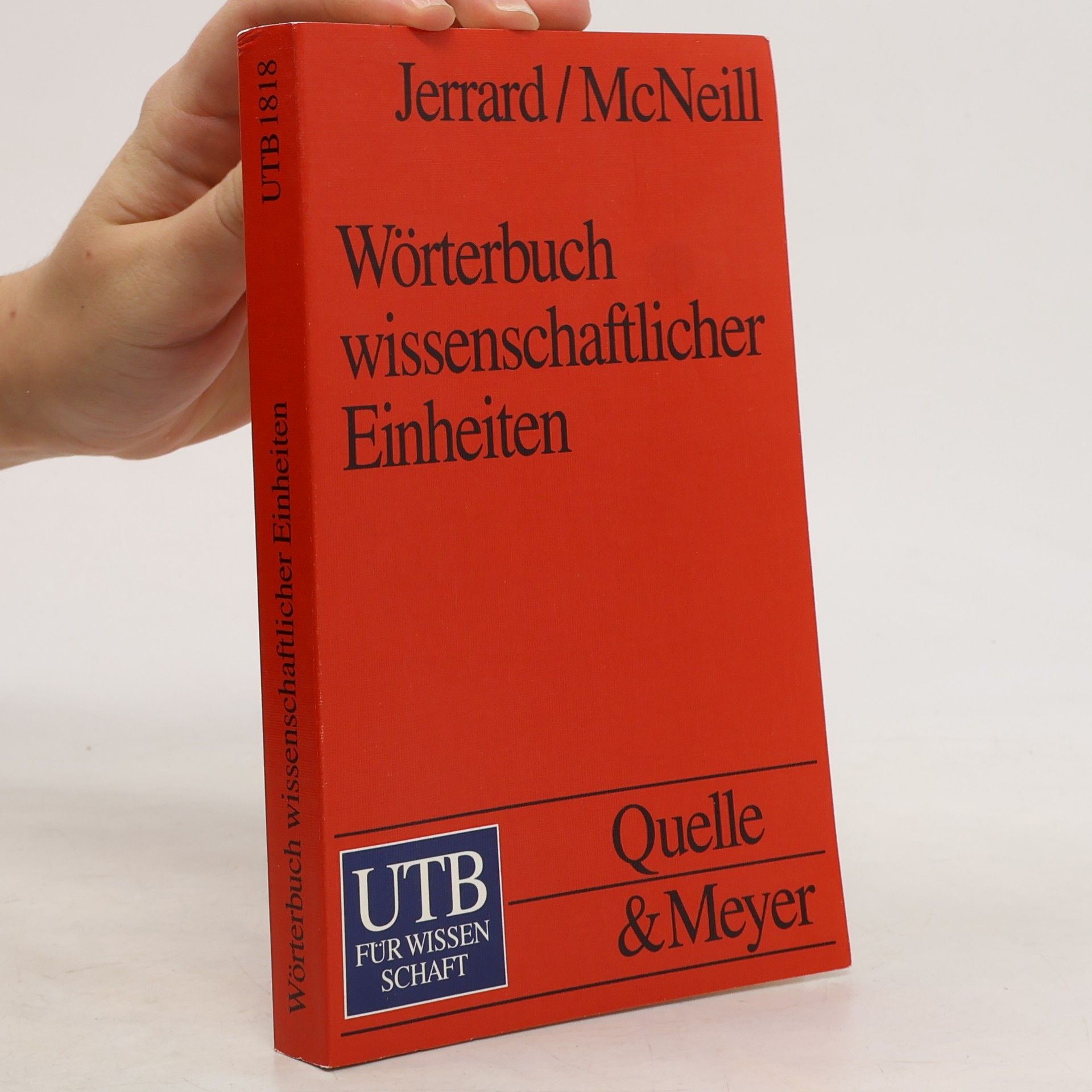 Harold G. Jerrard UTB - 1818: Wörterbuch wissenschaftlicher Einheiten