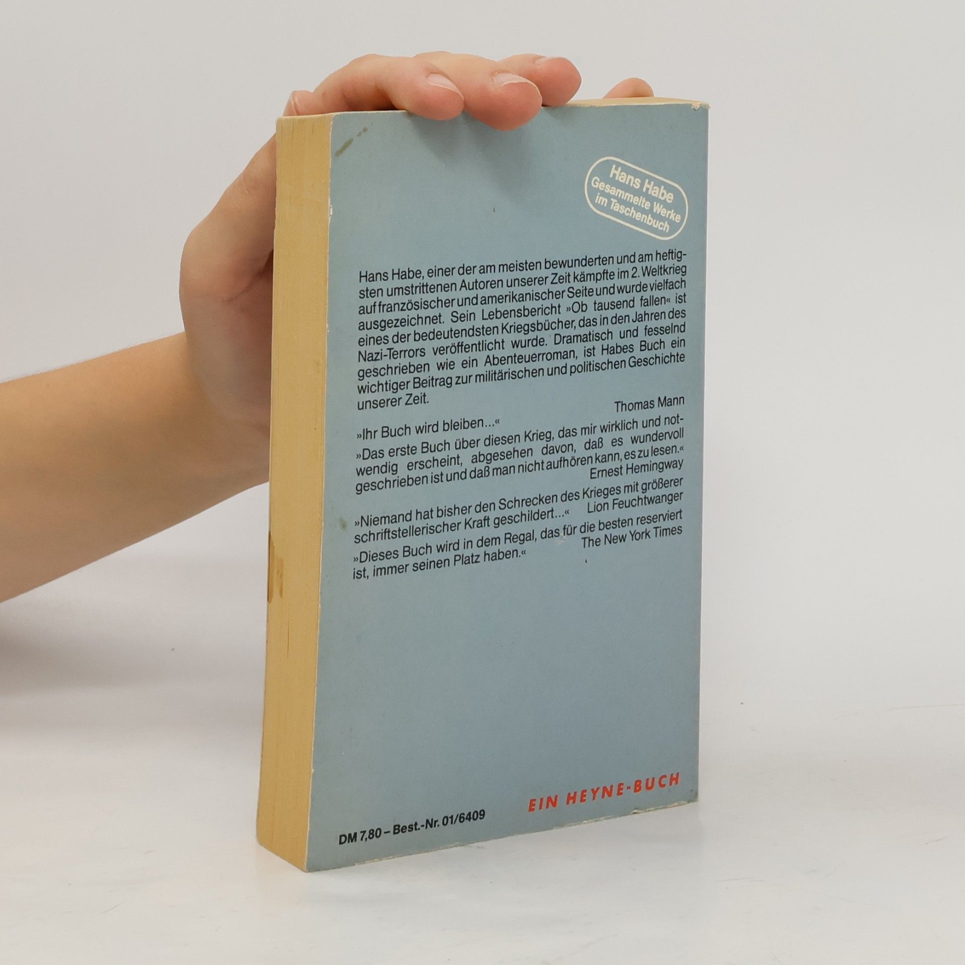 Hans Habe Ob tausend fallen