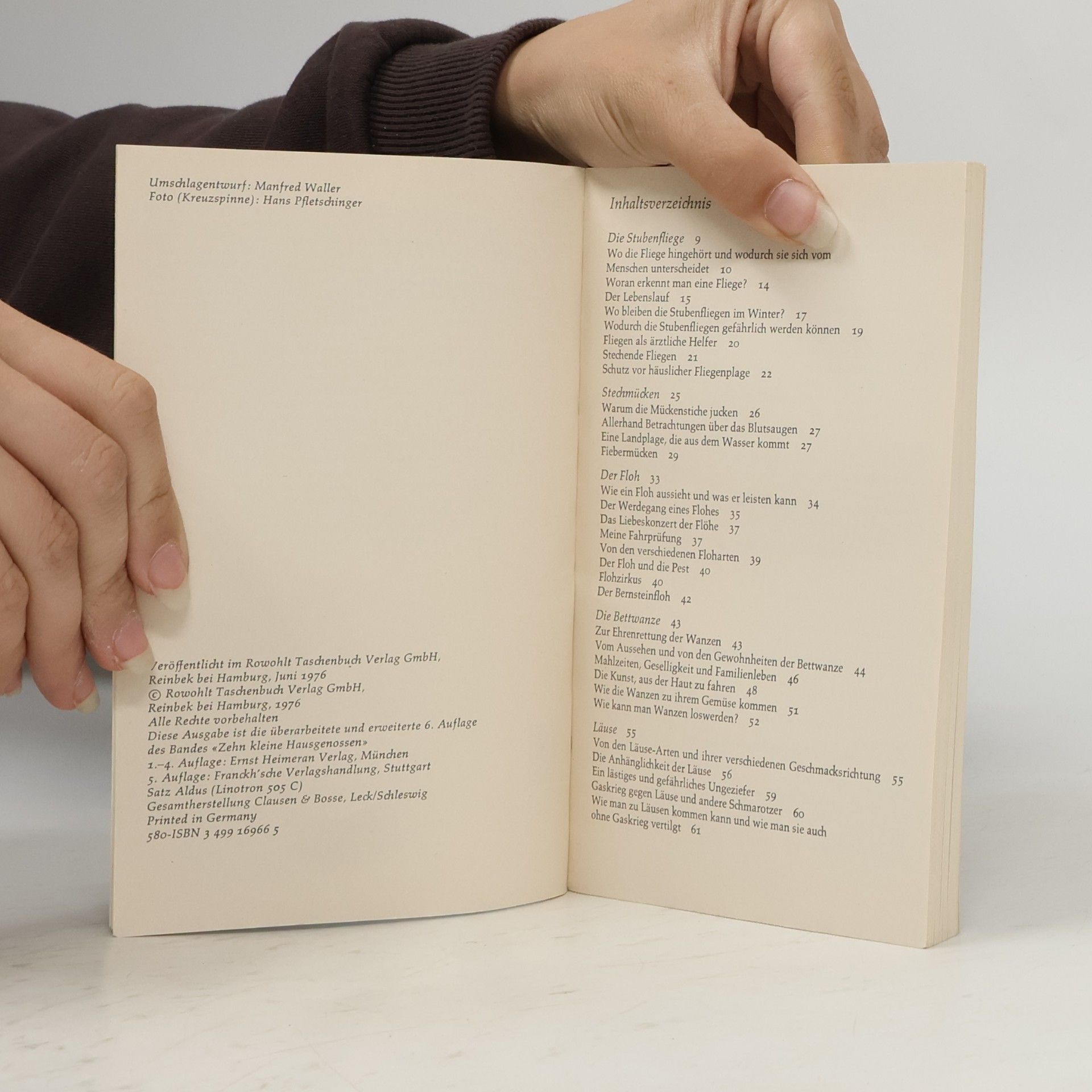 Karl von Frisch Rororo-Sachbuch: Zwölf kleine Hausgenossen