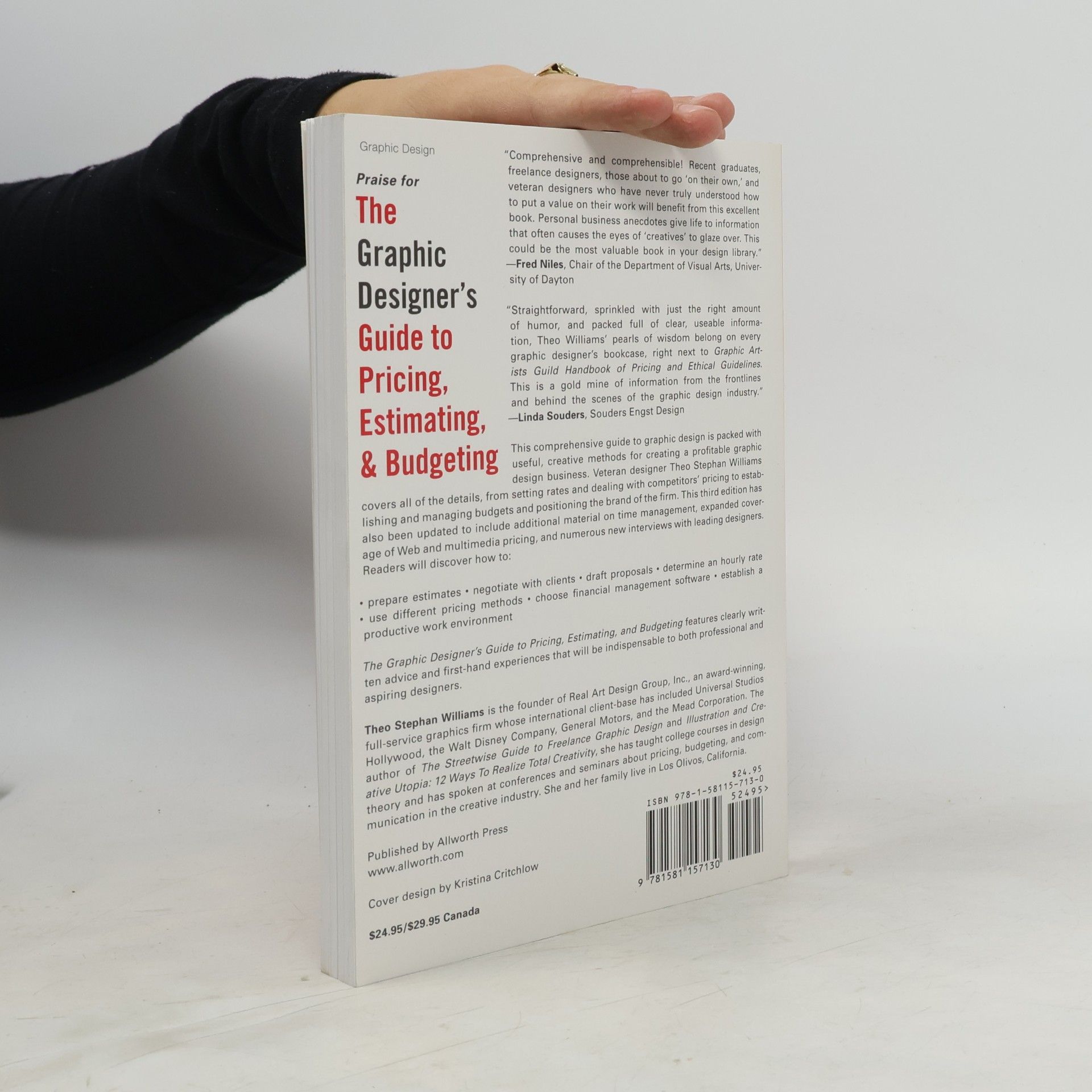 Theo Stephan Williams The Graphic Designer's Guide to Pricing, Estimating, and Budgeting