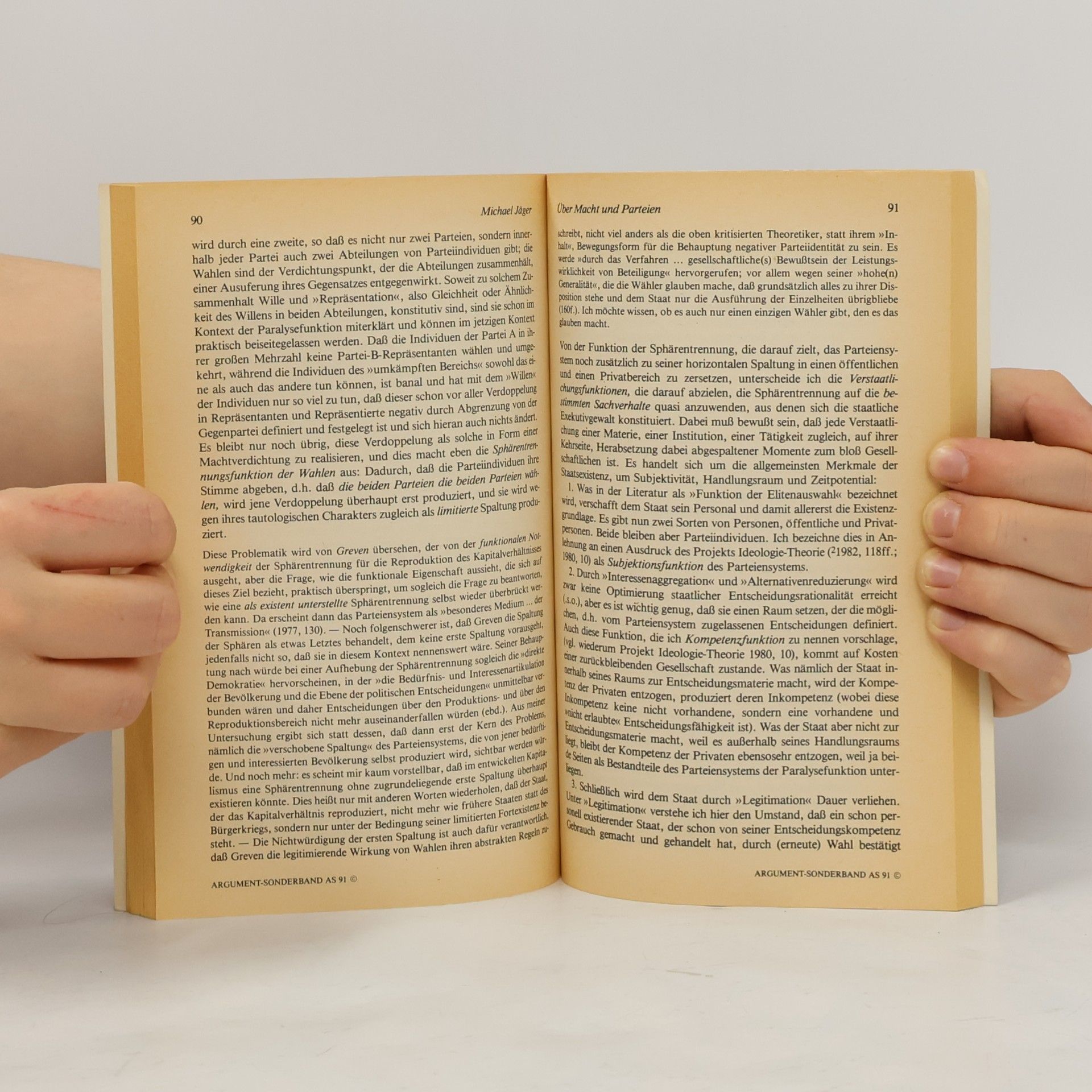 Wieland Elfferding Argument-Sonderband - 91: Marxismus und Theorie der Parteien