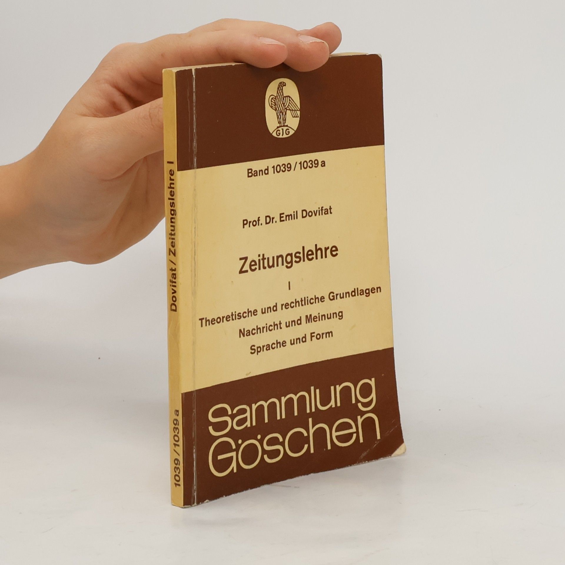 Phil Emil Dovifat Zeitungslehre 1