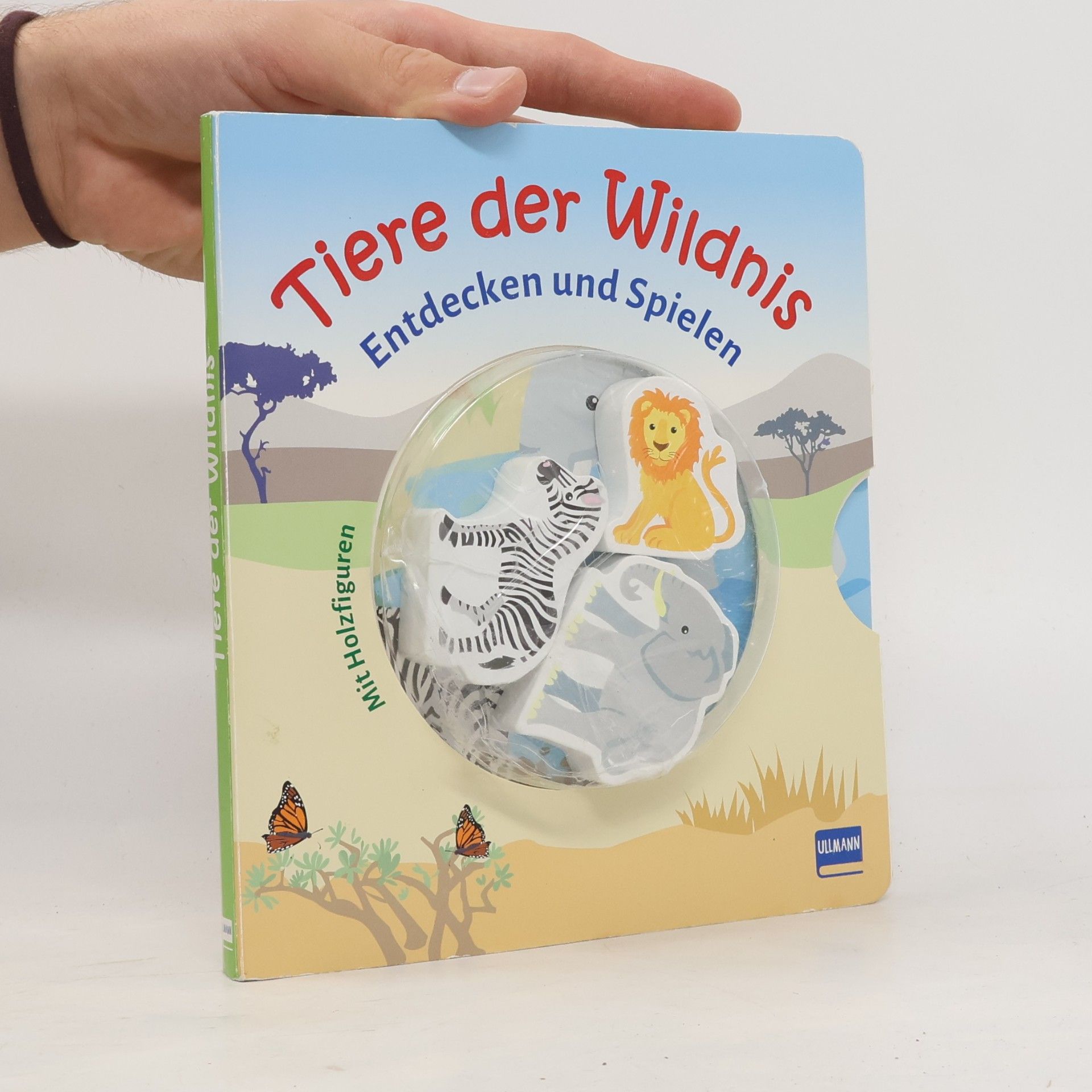 Werner Färber Tiere der Wildnis (Pappbilderbuch + 3 Holzfiguren)