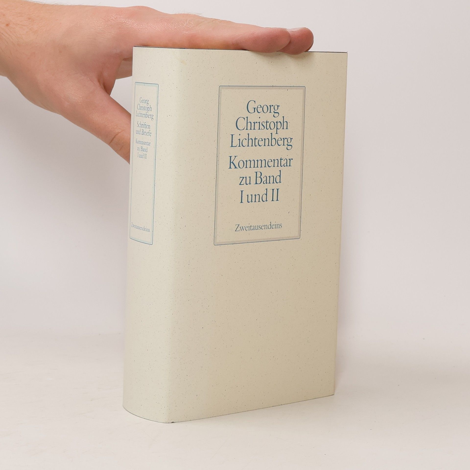 Georg Christoph Lichtenberg Schriften und Briefe. Kommentar zu Band I und II