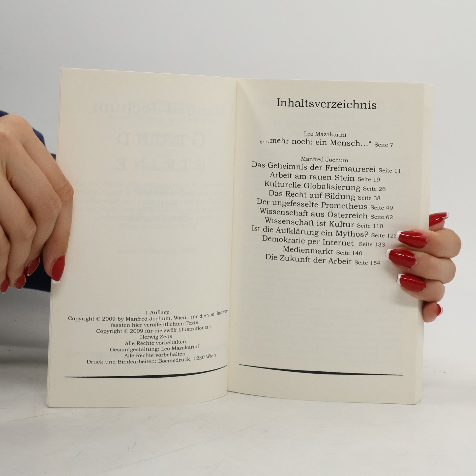 Manfred Jochum Aufsätze Reden Baustücke