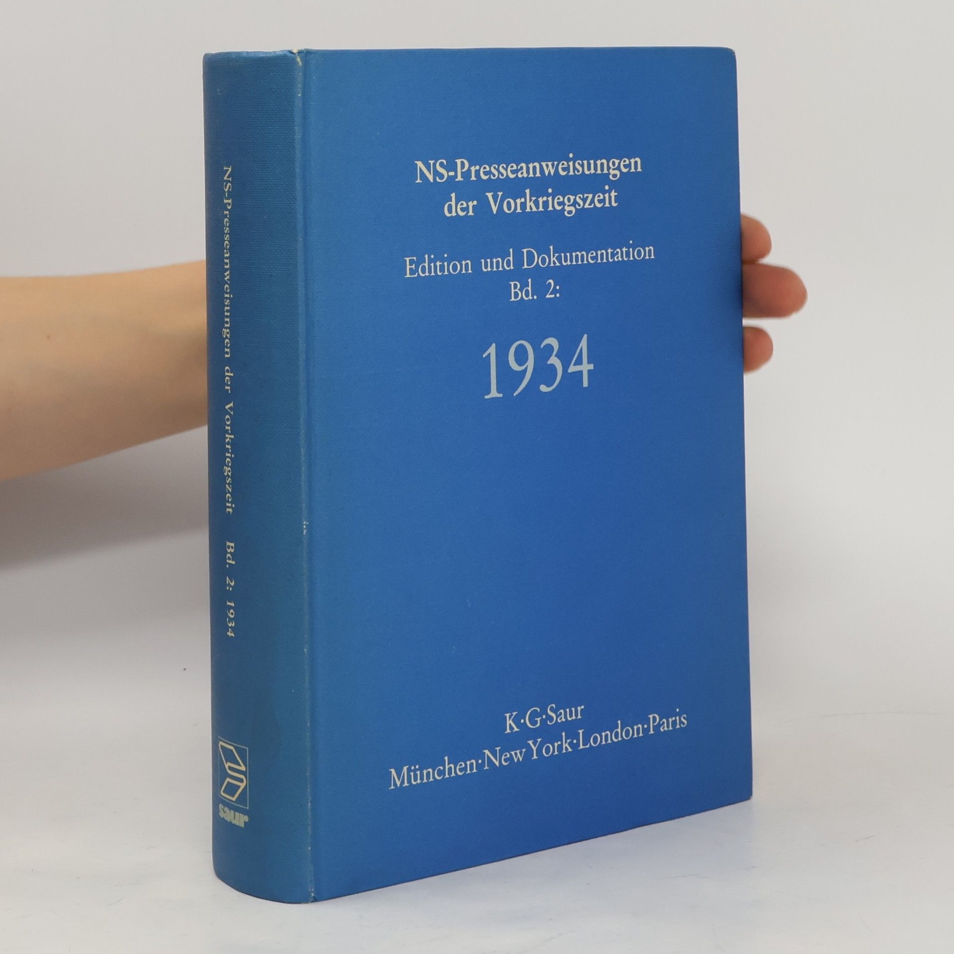 Gabriele Toepser-Ziegert NS-Presseanweisungen der Vorkriegszeit, 1934