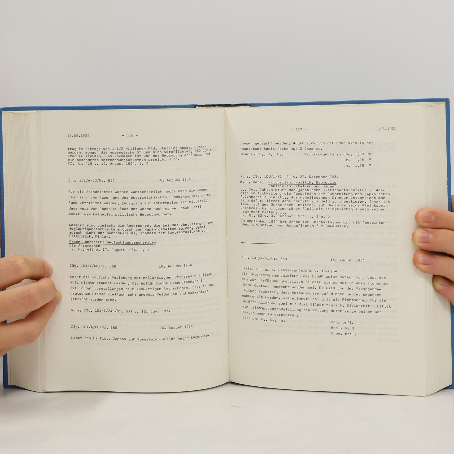 Hans Bohrmann NS-Presseanweisungen der Vorkriegszeit, 1934