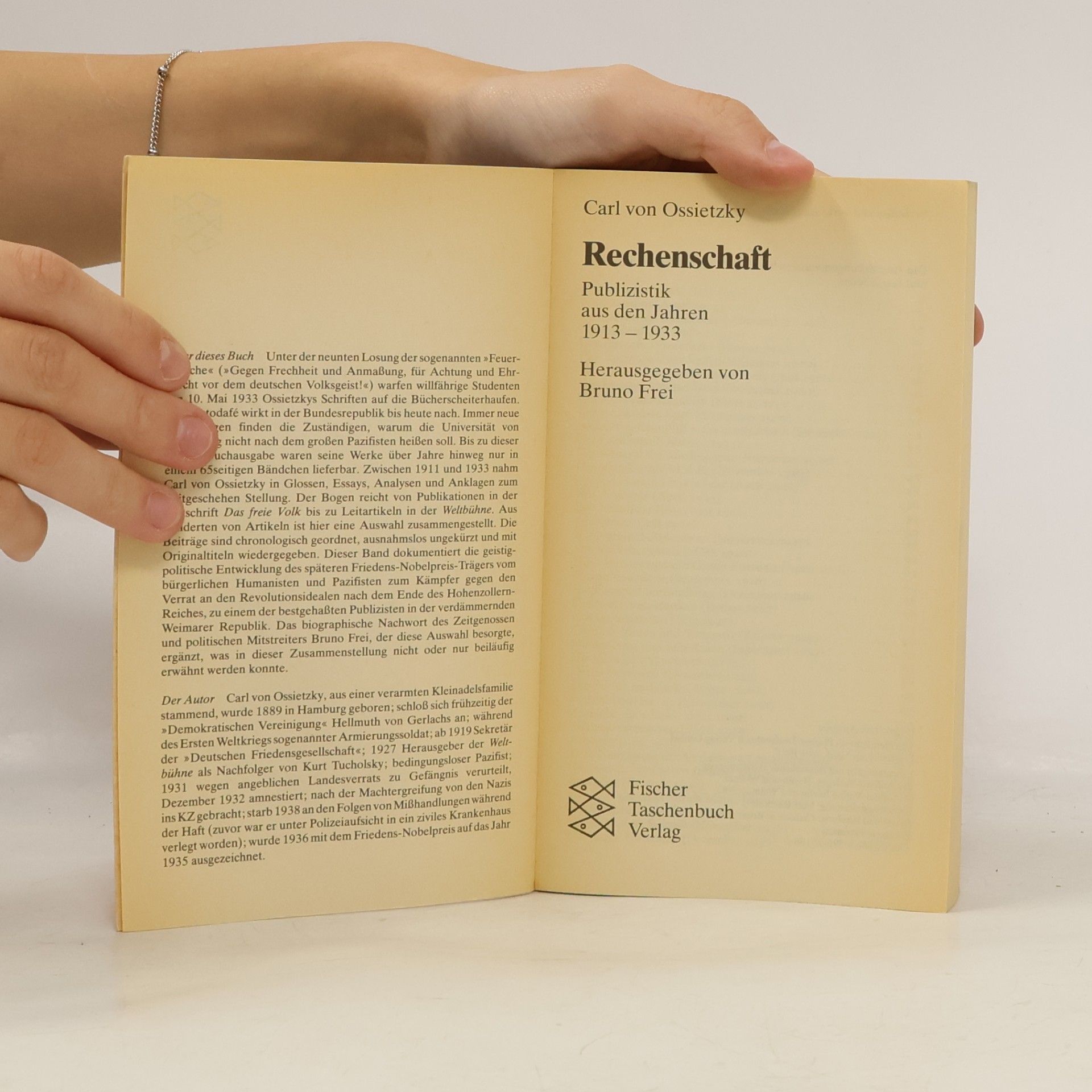 Carl von Ossietzky Rechenschaft