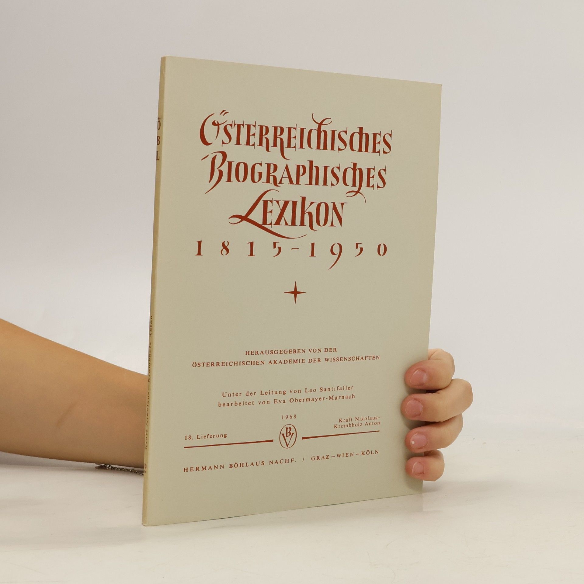 Autorenkollektiv Österreichisches Biographisches Lexikon 1815-1950