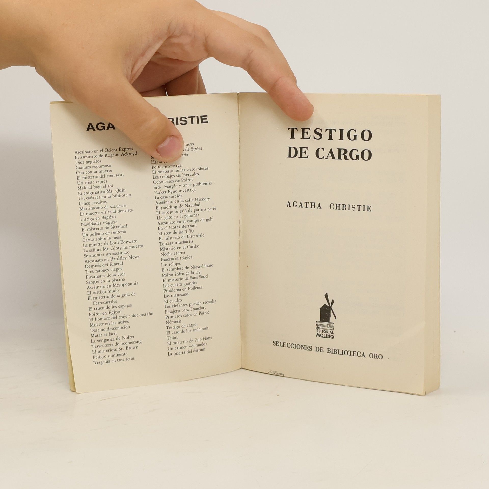 Agatha Christie Testigo de cargo