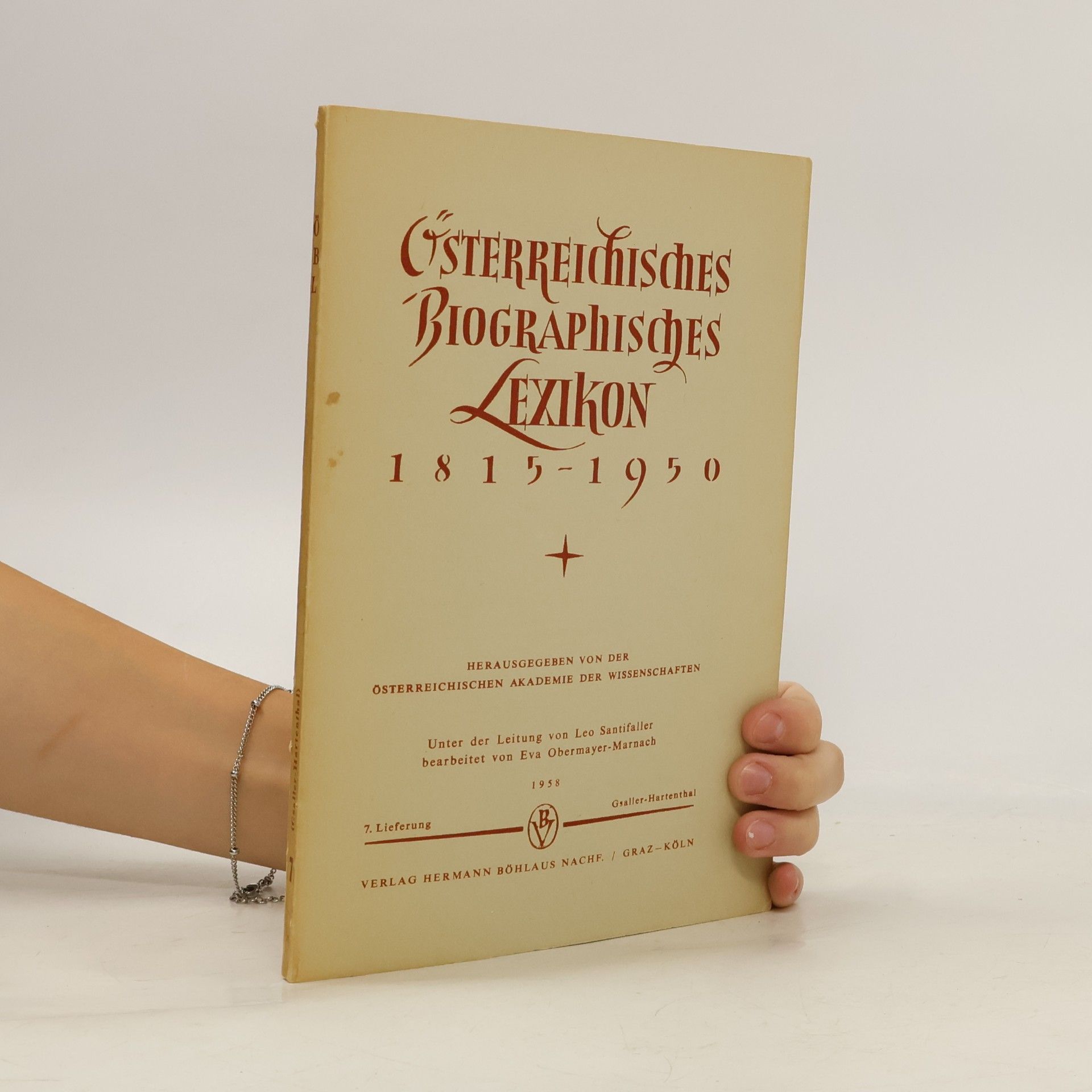 Leo Santifaller Österreichisches Biographisches Lexikon 7.