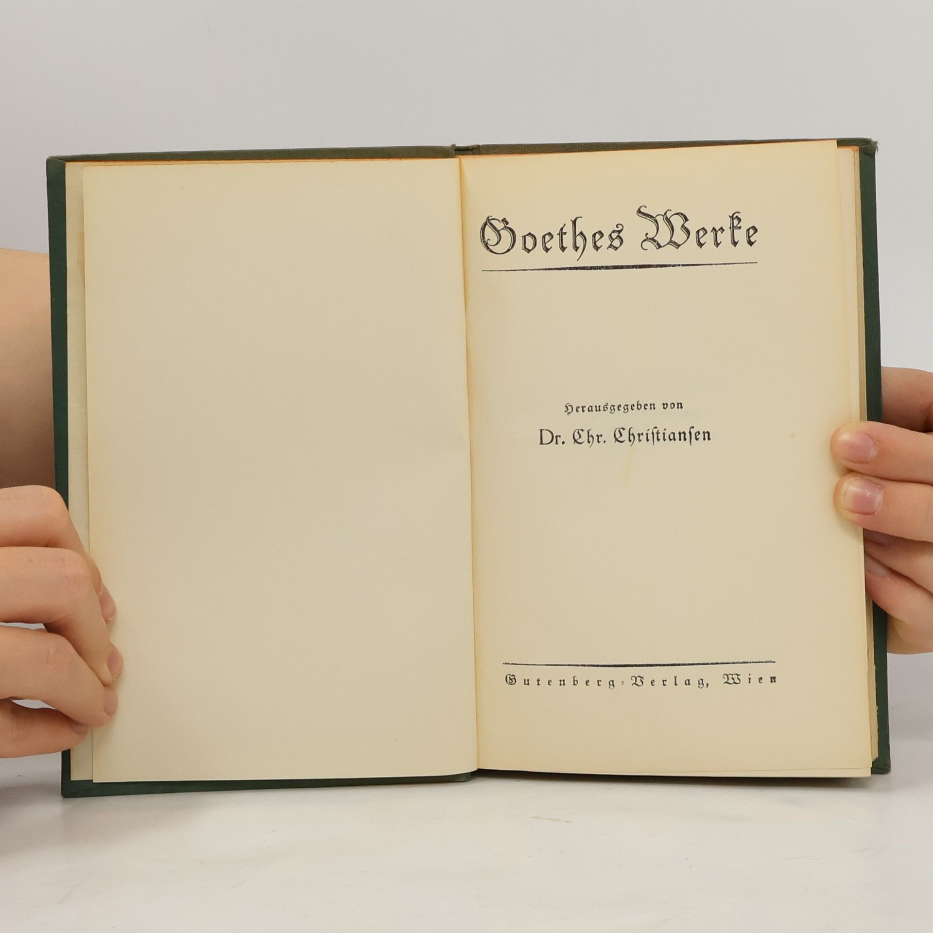 Johann Wolfgang von Goethe Goethes Werke