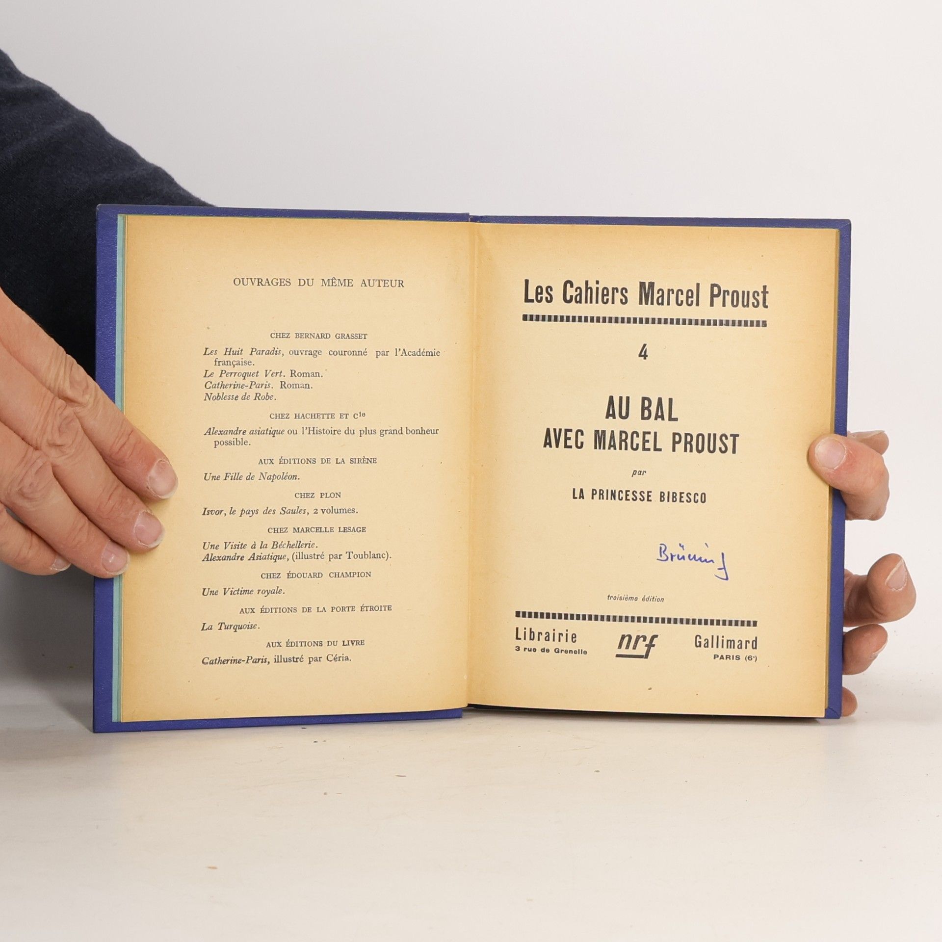 La Princesse Bibesco Au bal Avec Marvel Proust