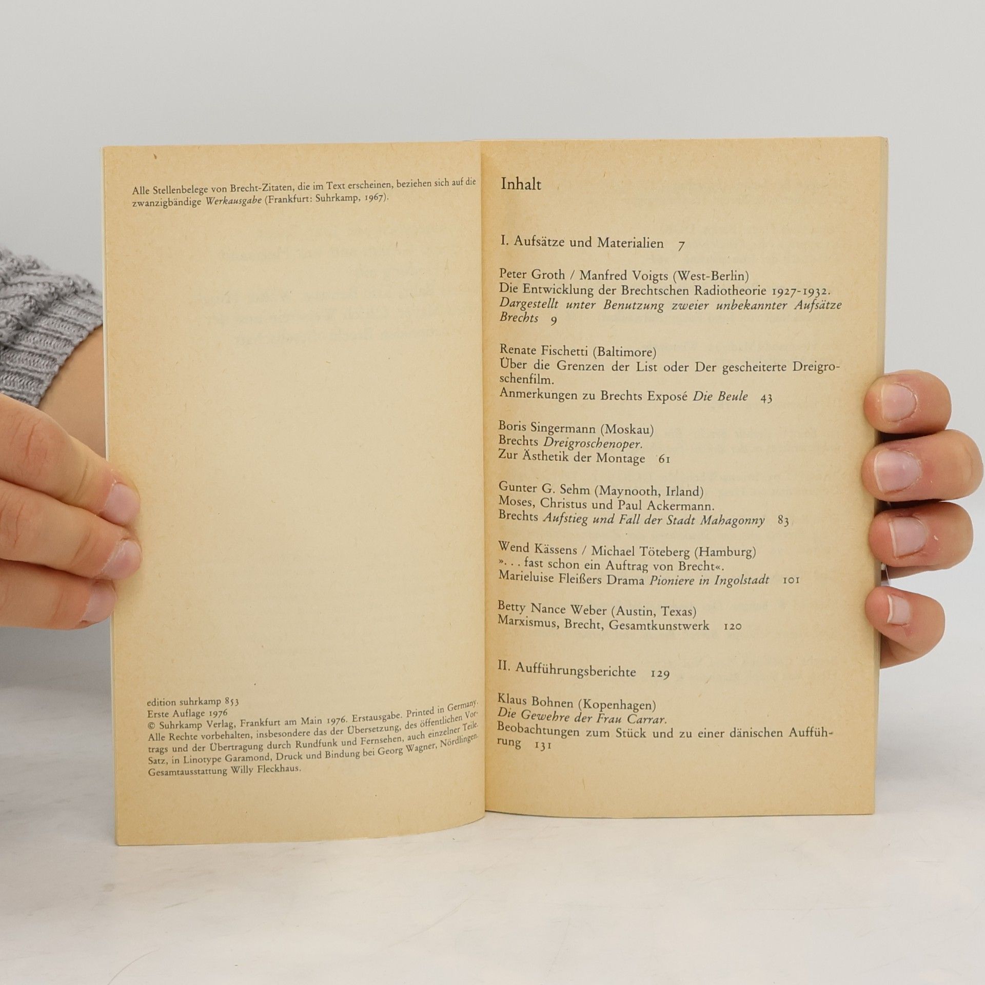Autorenkollektiv Brecht-Jahrbuch 1976