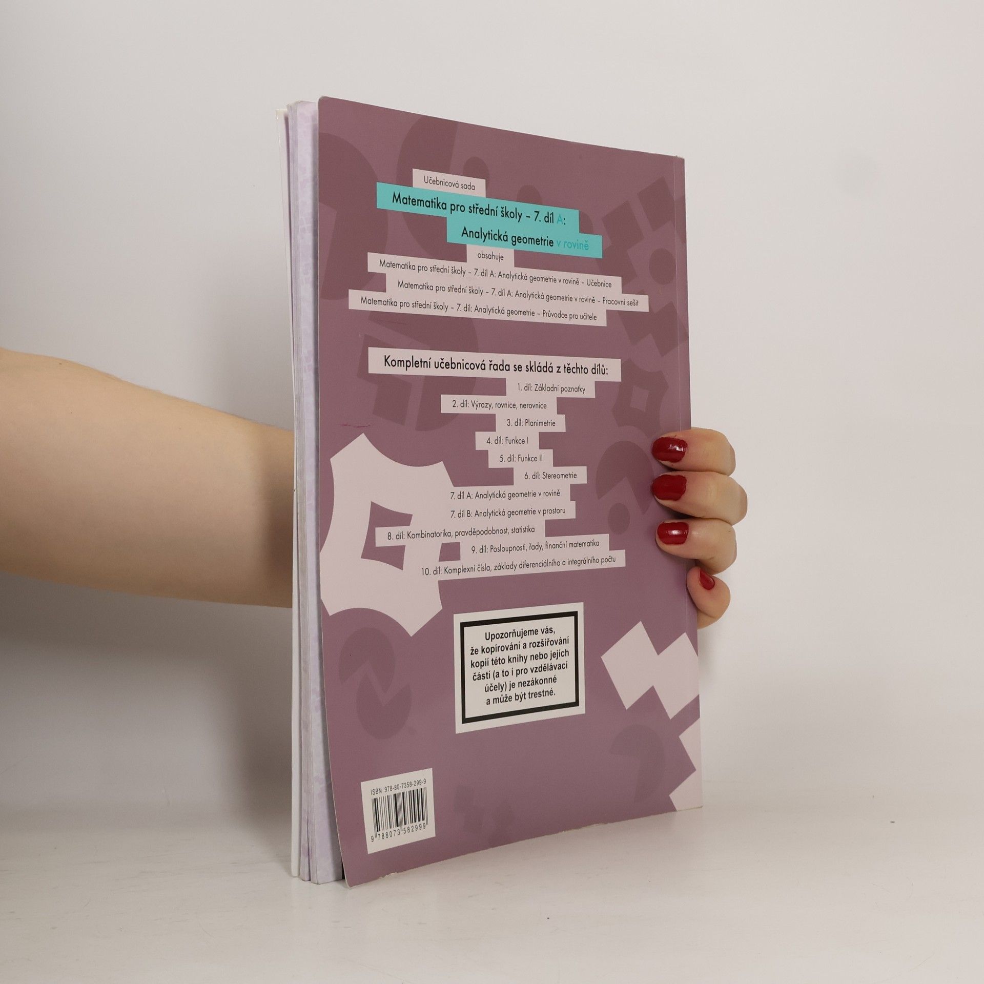 Jana Kalová Matematika pro střední školy. 7. díl A, Analytická geometrie v rovině