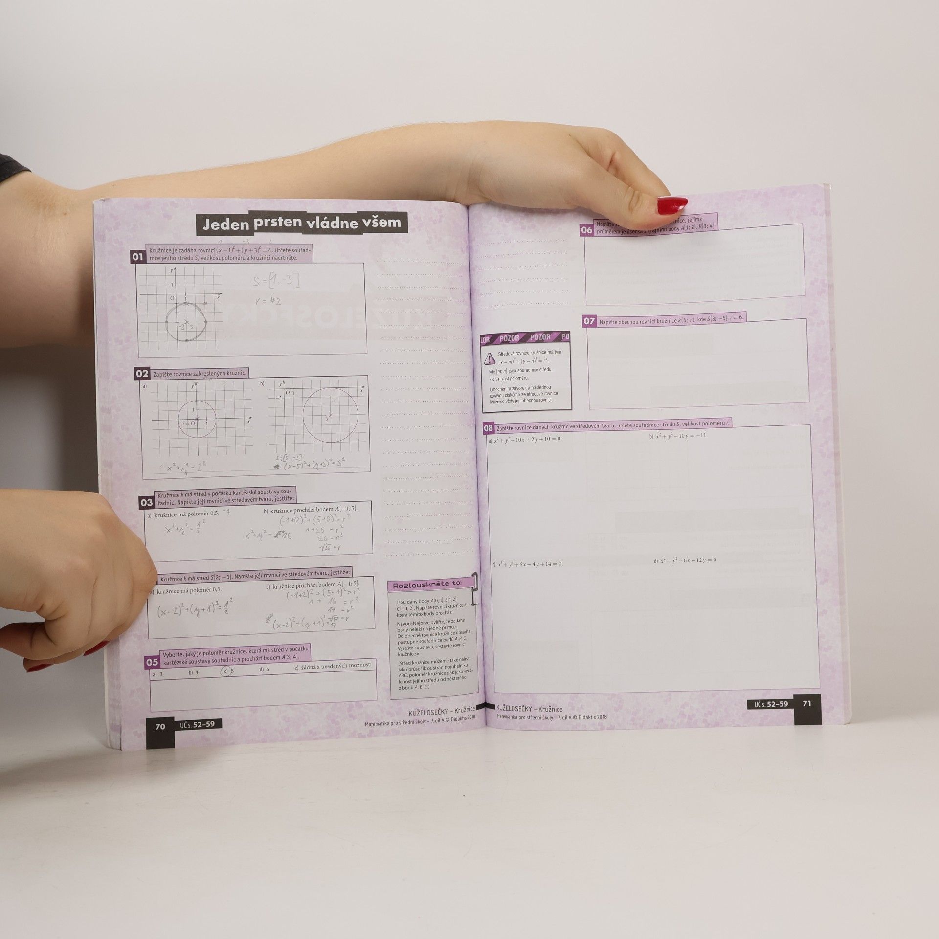 Jana Kalová Matematika pro střední školy. 7. díl A, Analytická geometrie v rovině