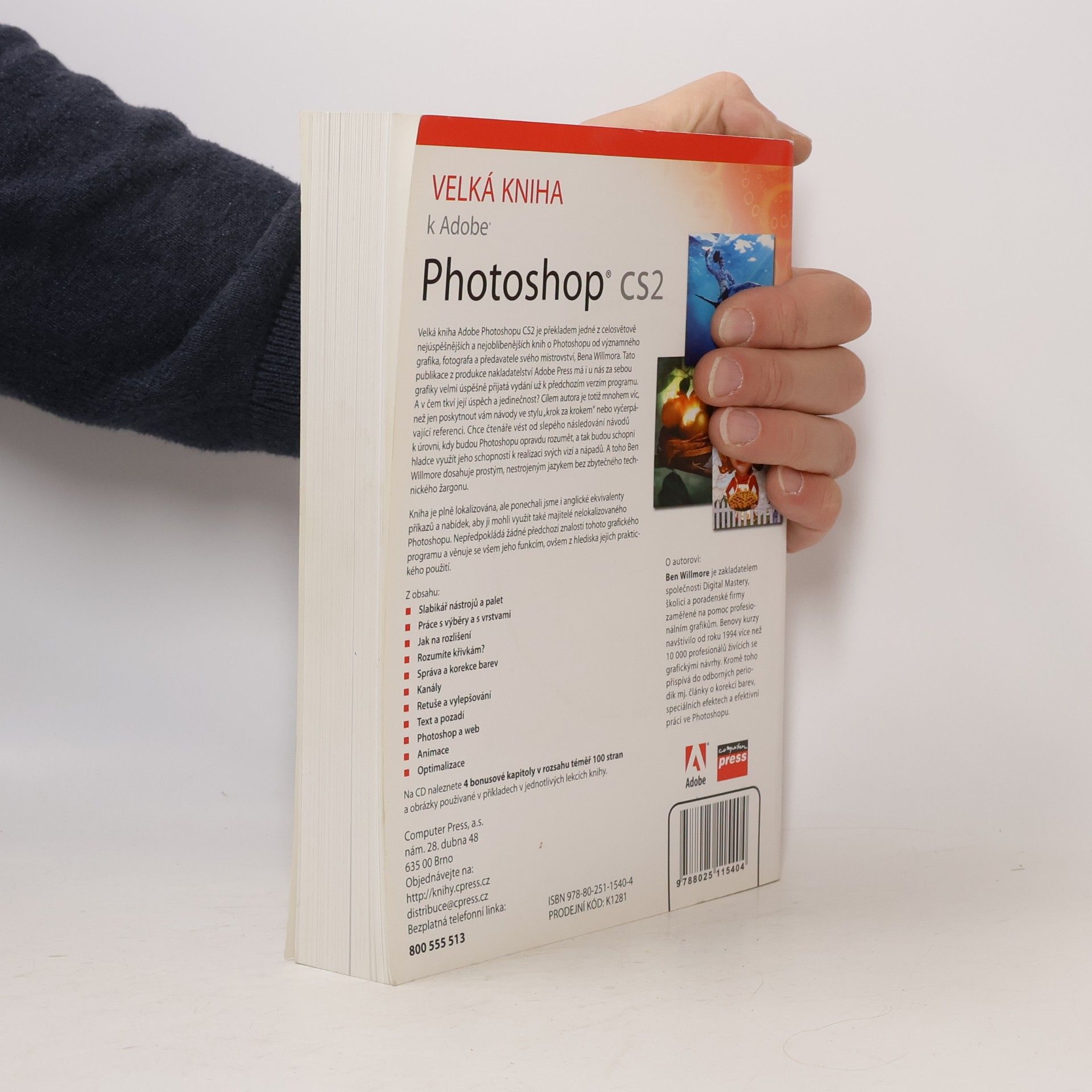 Ben Willmore Velká kniha k Adobe Photoshop CS2. Manuál k programu a škola výtvarných technik